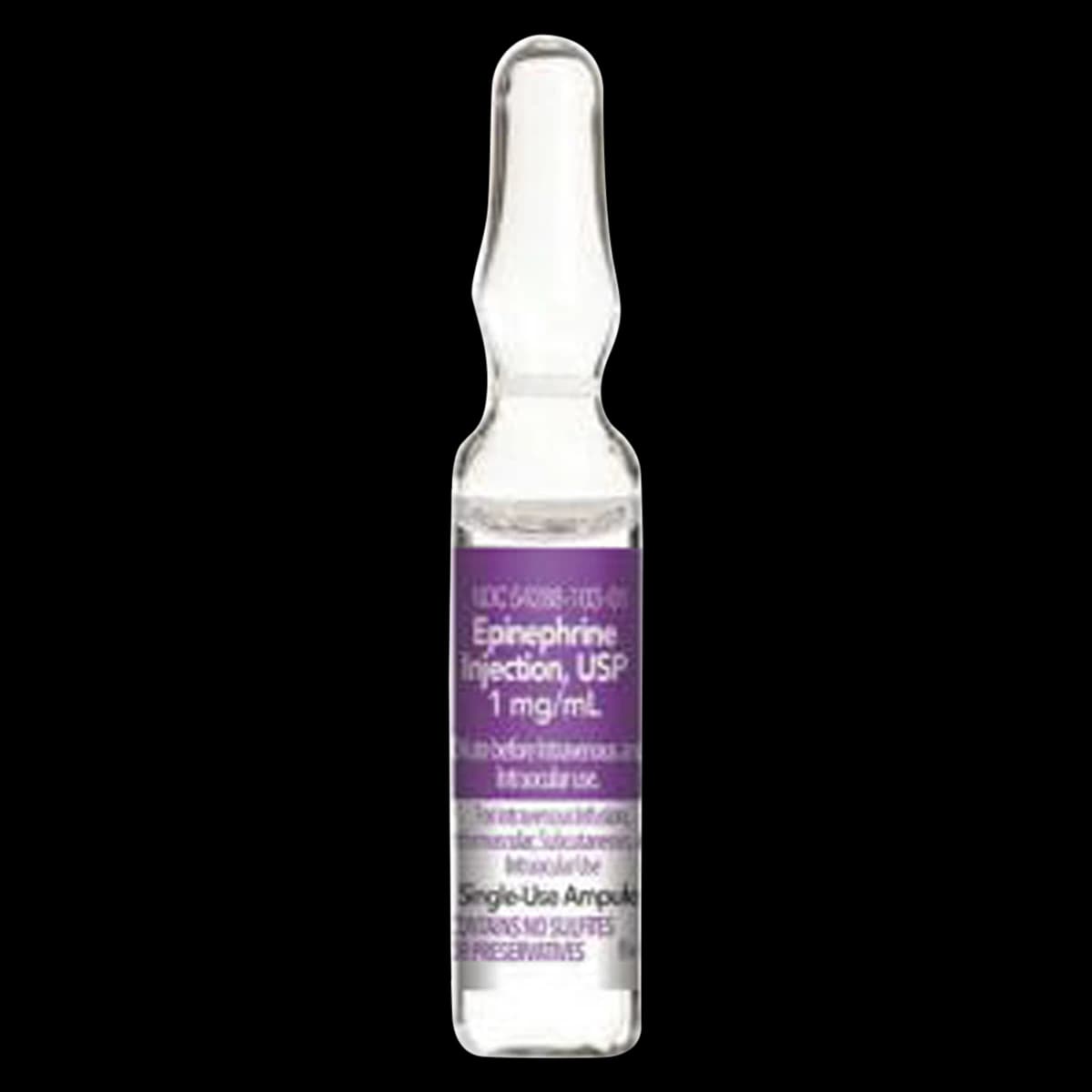 Epinephrine Injection SD Ampule, 1mg/mL (1:1000), 1mL, 10/Package thumbnail 2
