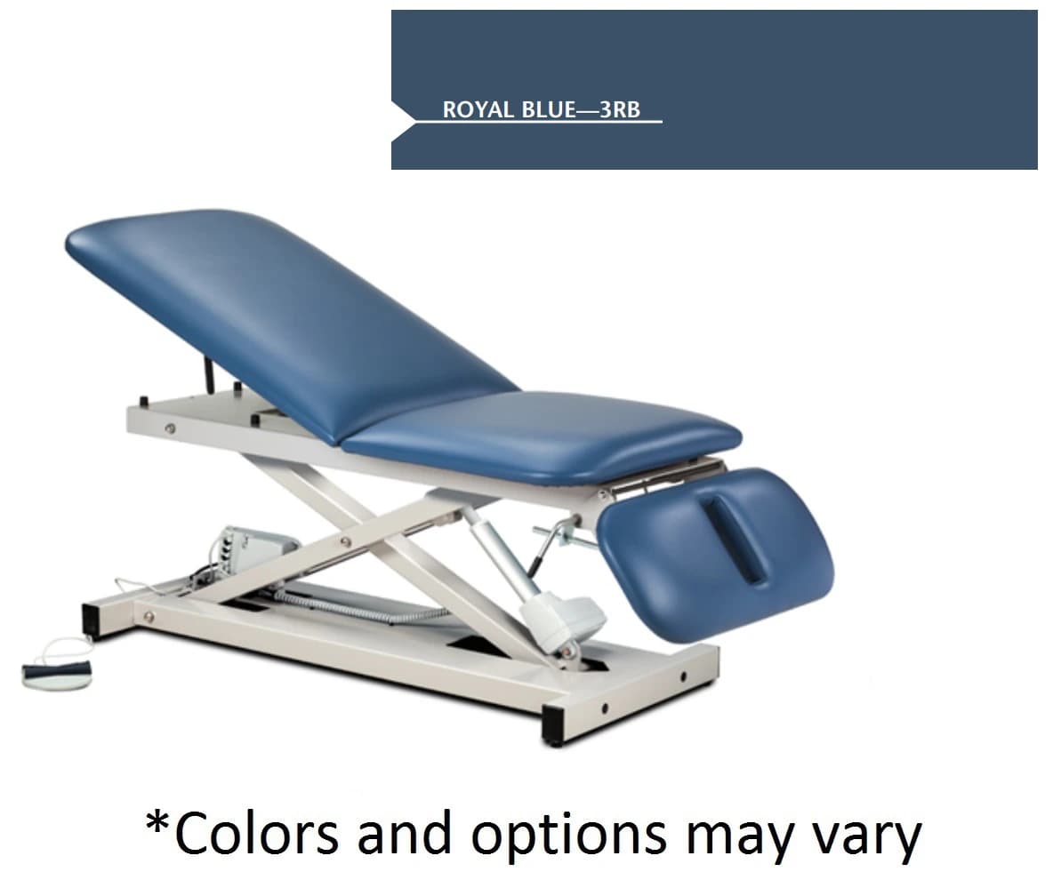 Clinton Industries Open Base Power Treatment Table, Royal Blue, 76" x 27" - Table Open Base Power 76x27" - Image 1