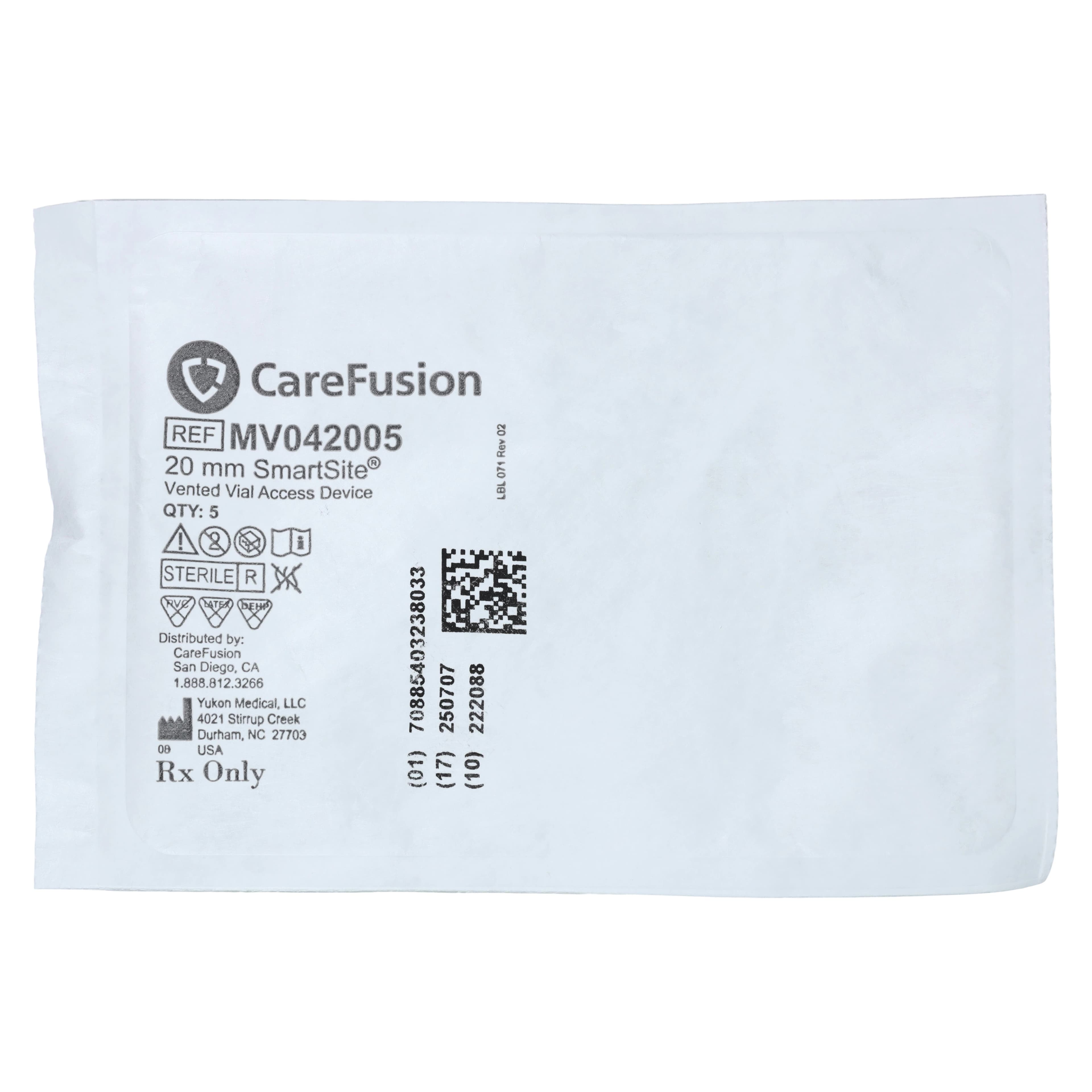 Carefusion Vial Access SmartSite, Disposable, 100/Case - Vial Access SmartSite - Image 1