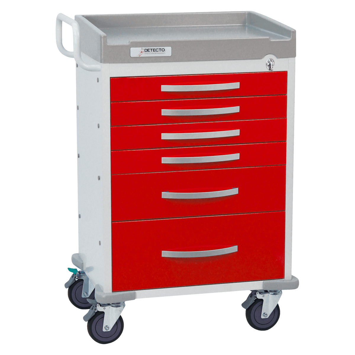 Detecto Rescue Cart, Steel with Parking Lock - Cart Rescue Stl w/ Parking Lck - Image 1