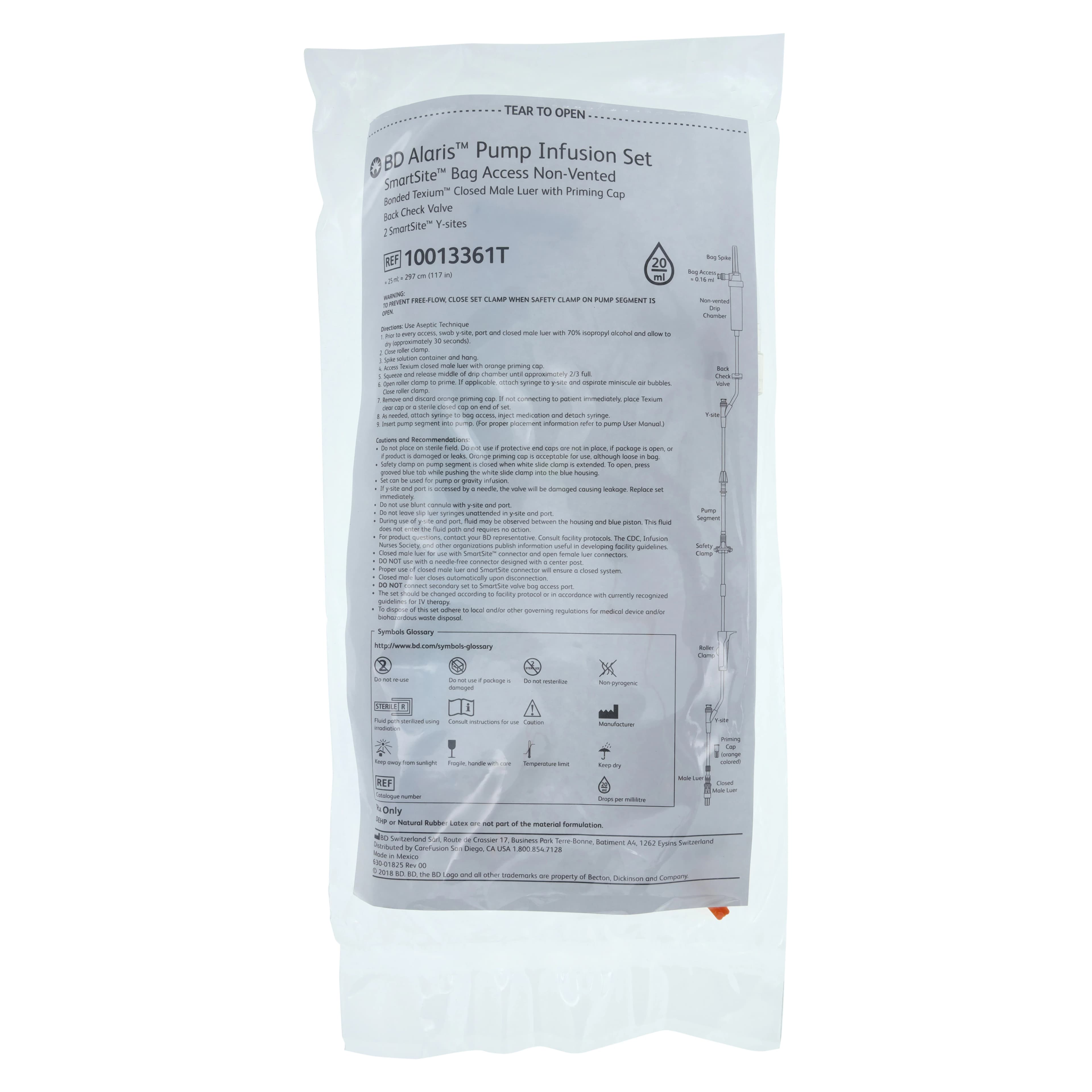 Alaris Pump Module, 20 Drops/mL, 118" Tubing, 20/Case - Pump Module Alaris - Image 1