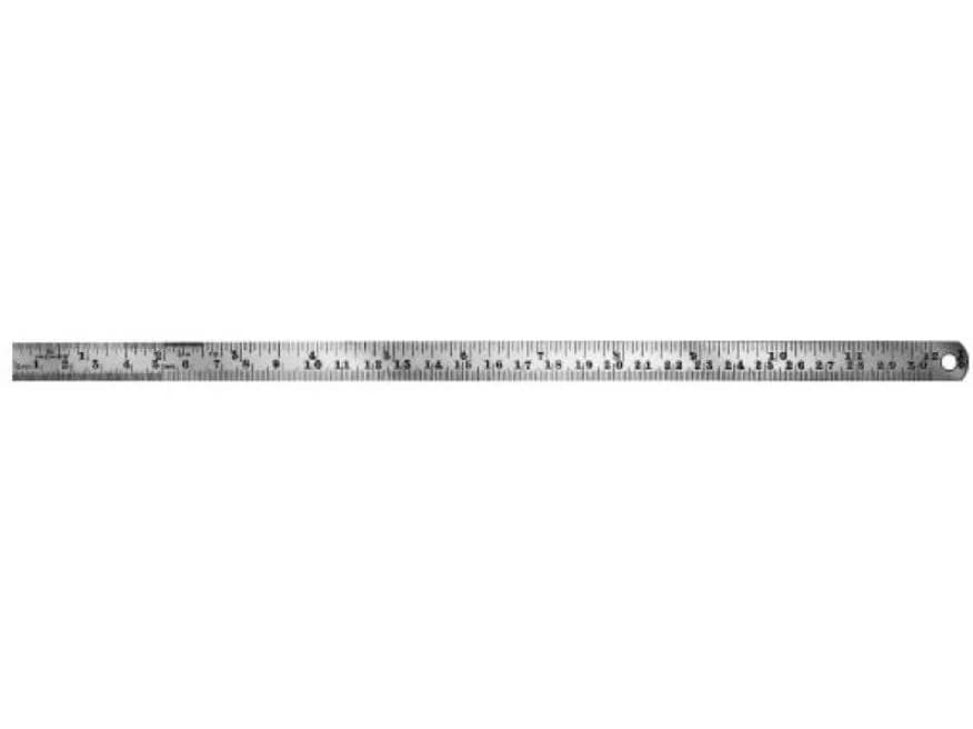 Aesculap Steel Ruler, Graduated in mm and Inch, Each - Ruler Steel Gradtd in MM&Inch - Image 1