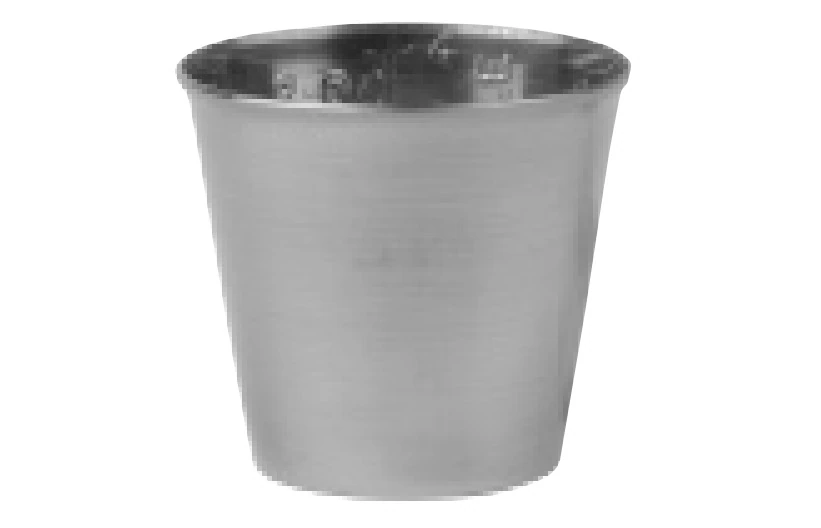 Aesculap Metal Medicine Cup, Silver, 2 oz - Cup Medicine Metal Cup - Image 1