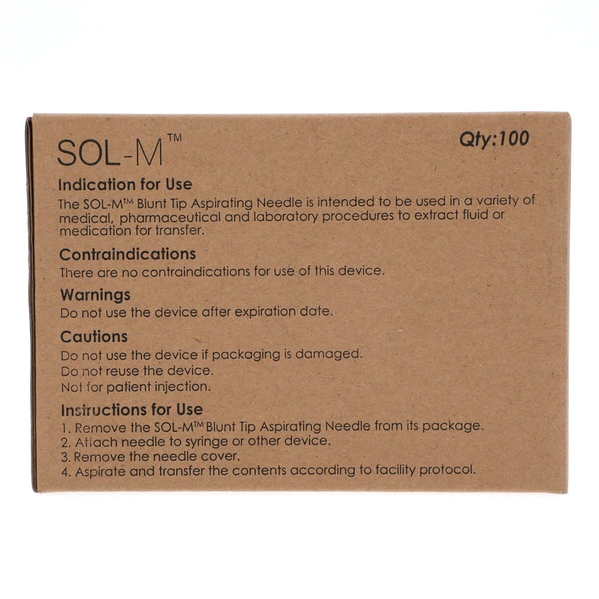 Sol-Millennium Aspirating Needle, 16 Gauge x 3.5", Non-Safety, 1000/Case thumbnail 8