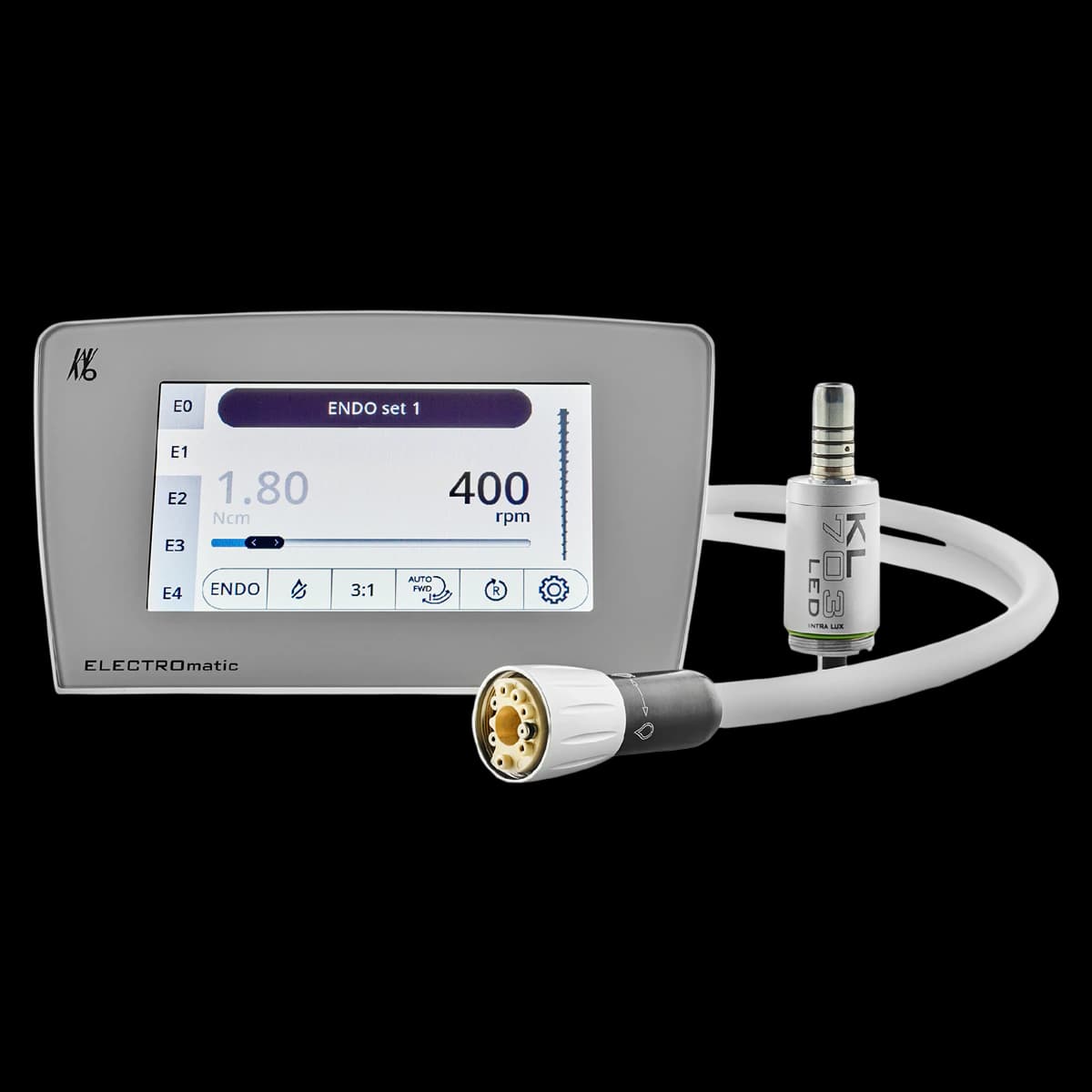KaVo ELECTROmatic Premium Single Motor Electric Handpiece System, KL703 LED Motor, 1.012.8545 - ELECTROmatic TM-S Premium Single Motor - Image 1