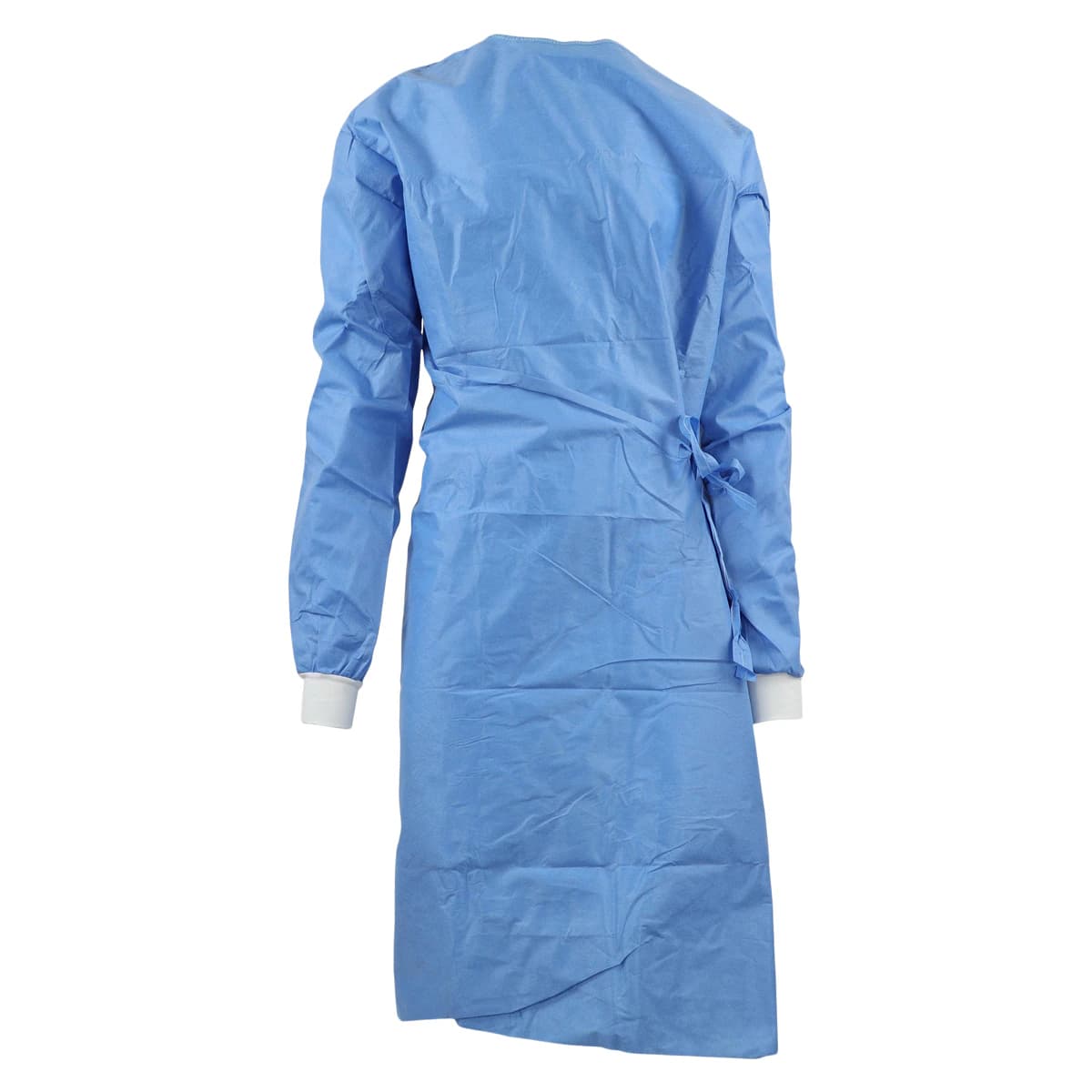 Spectrum Disposable Non-Reinforced Surgical Gown, AAMI Level 3, SMS, 2X-Large, Blue, Sterile, Closed Back, Hook & Loop Neck, Set-In Sleeves, With Towel, 24/Case - Gown Surg Strl w/ Twl AAMI3 - Image 1