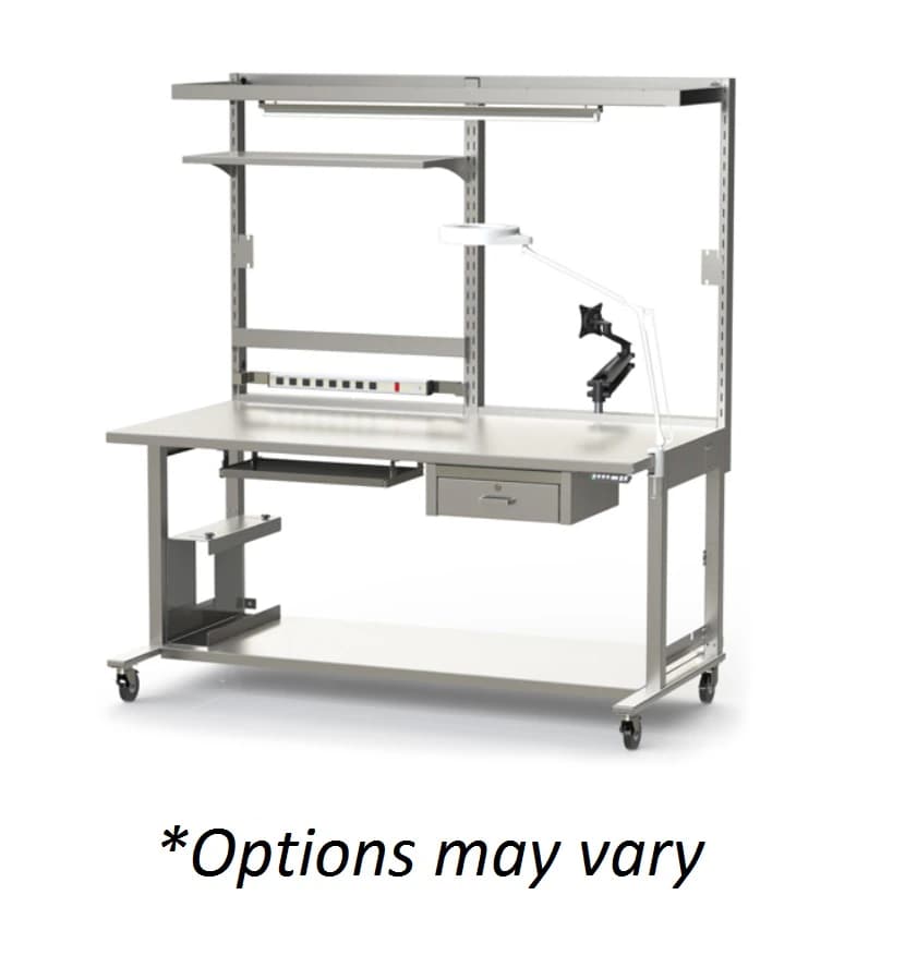 Mac Medical Prep & Pack Workstation, Stainless Steel, 60" x 81" - Workstation Prep & Pack 60x81" - Image 1