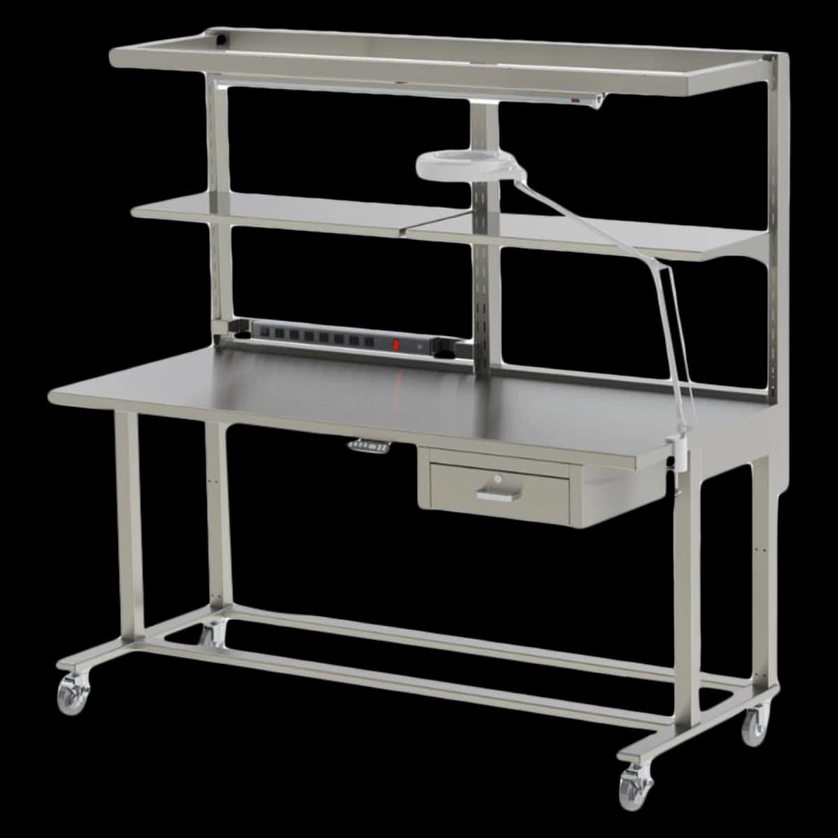Mac Medical Prep/Pack Workstation, Stainless Steel, 72"W x 81"H - Workstation 72x81" - Image 1