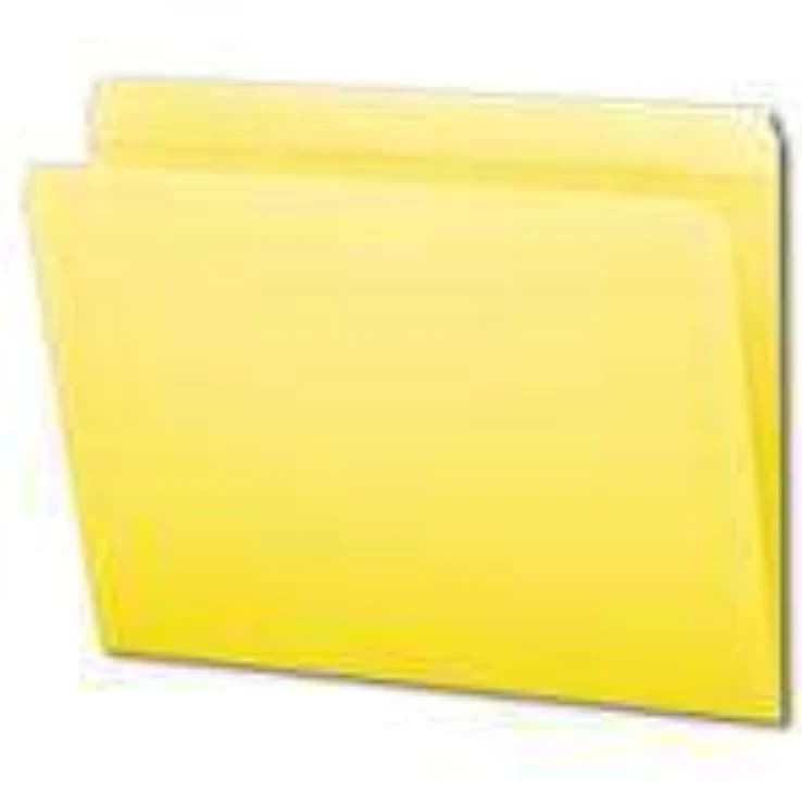 S&W Manufacturing Top Tab File Folder, Letter Size, Red, 500/Case - Folder File Top Tab Letter - Image 1