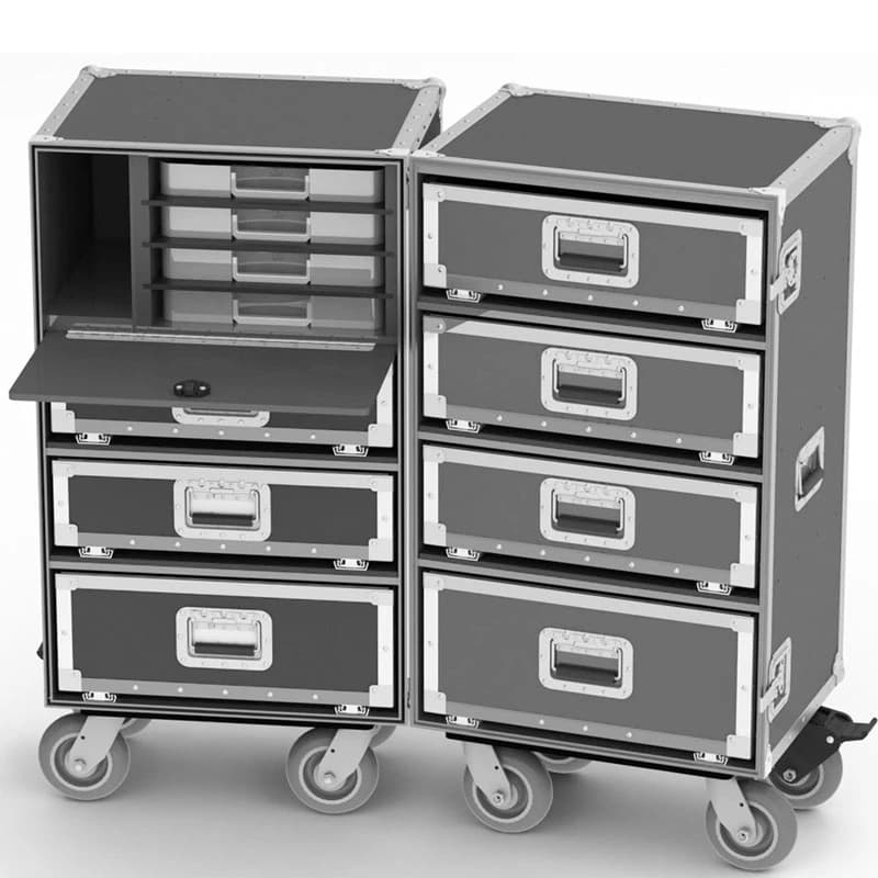 Wilson Case DoublePRO-2 Athletic Case with 6" Casters - Cabinet Double Pro2 6" Casters - Image 1