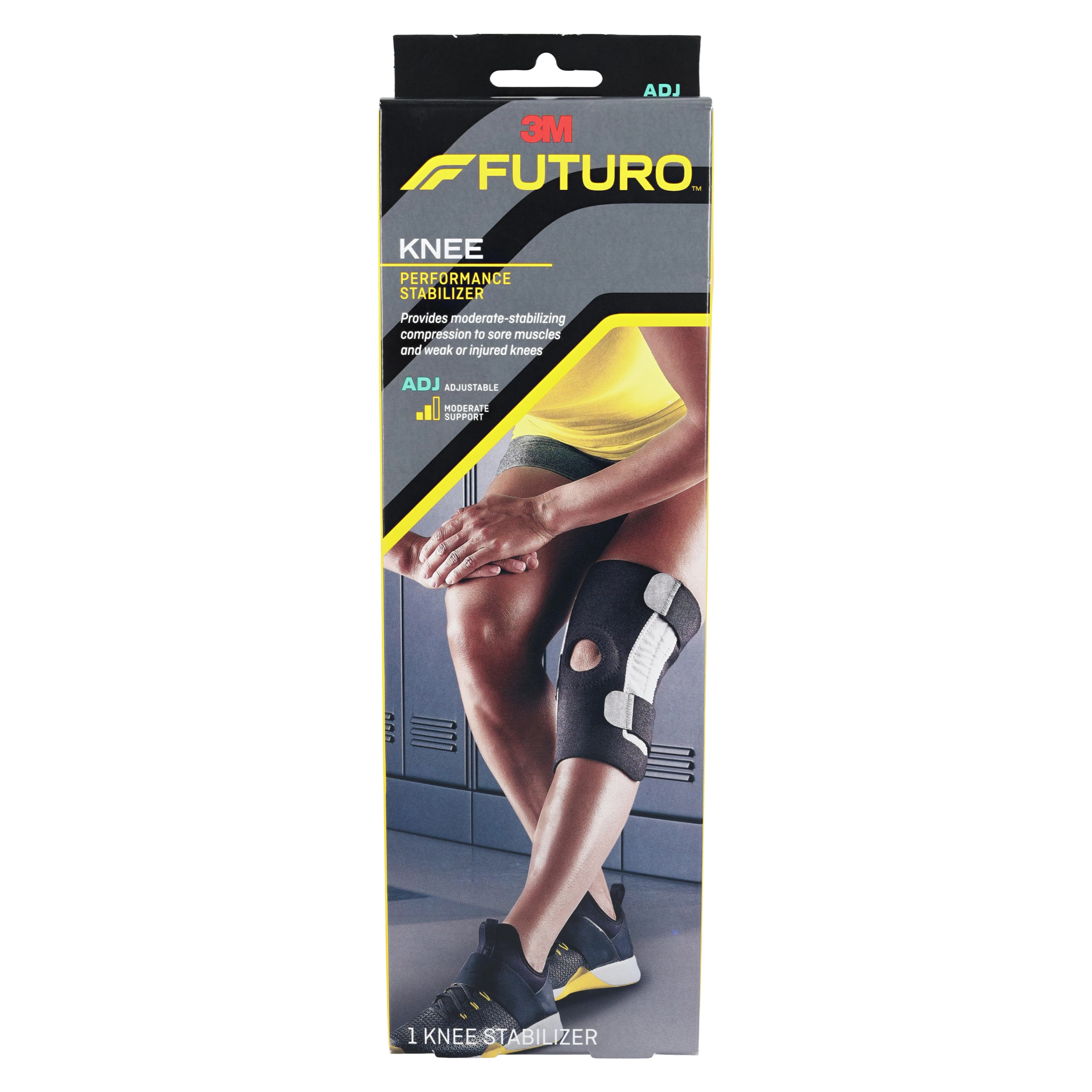 Futuro Sport Adjustable Knee Stabilizer, Wraparound, Neoprene, One Size (Fits 13-17.5"), Left/Right thumbnail 7