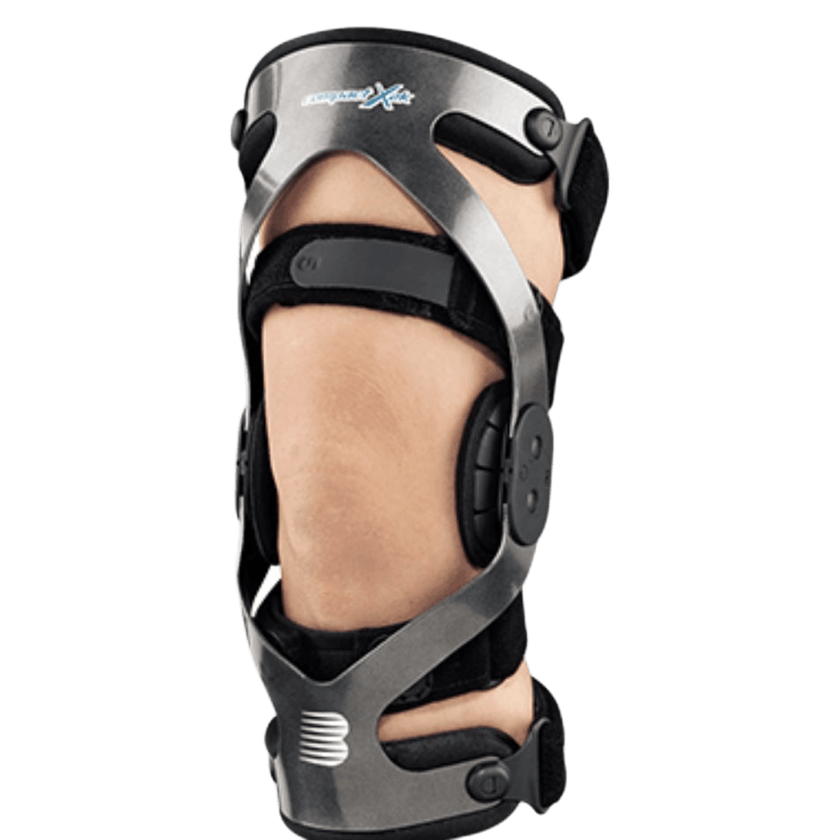 Breg Compact X2K Knee Brace, Adult, Aluminum, Small (15.5-18"), Right - Brace Knee Compact Small - Image 1
