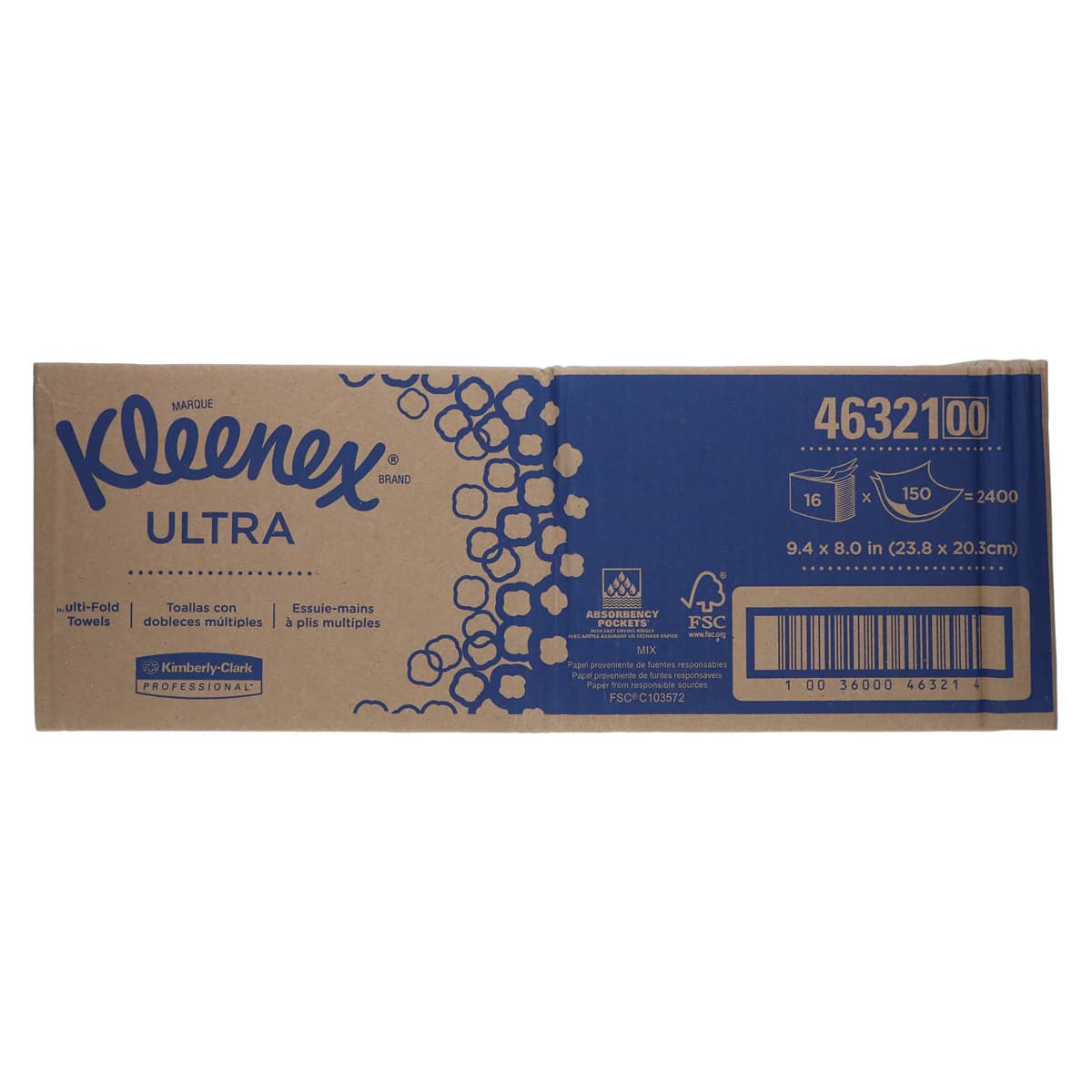Kleenex Reveal Multi-Fold Paper Towels, 8 in x 9.4 in, White, 16/Case, KC 51904 thumbnail 2