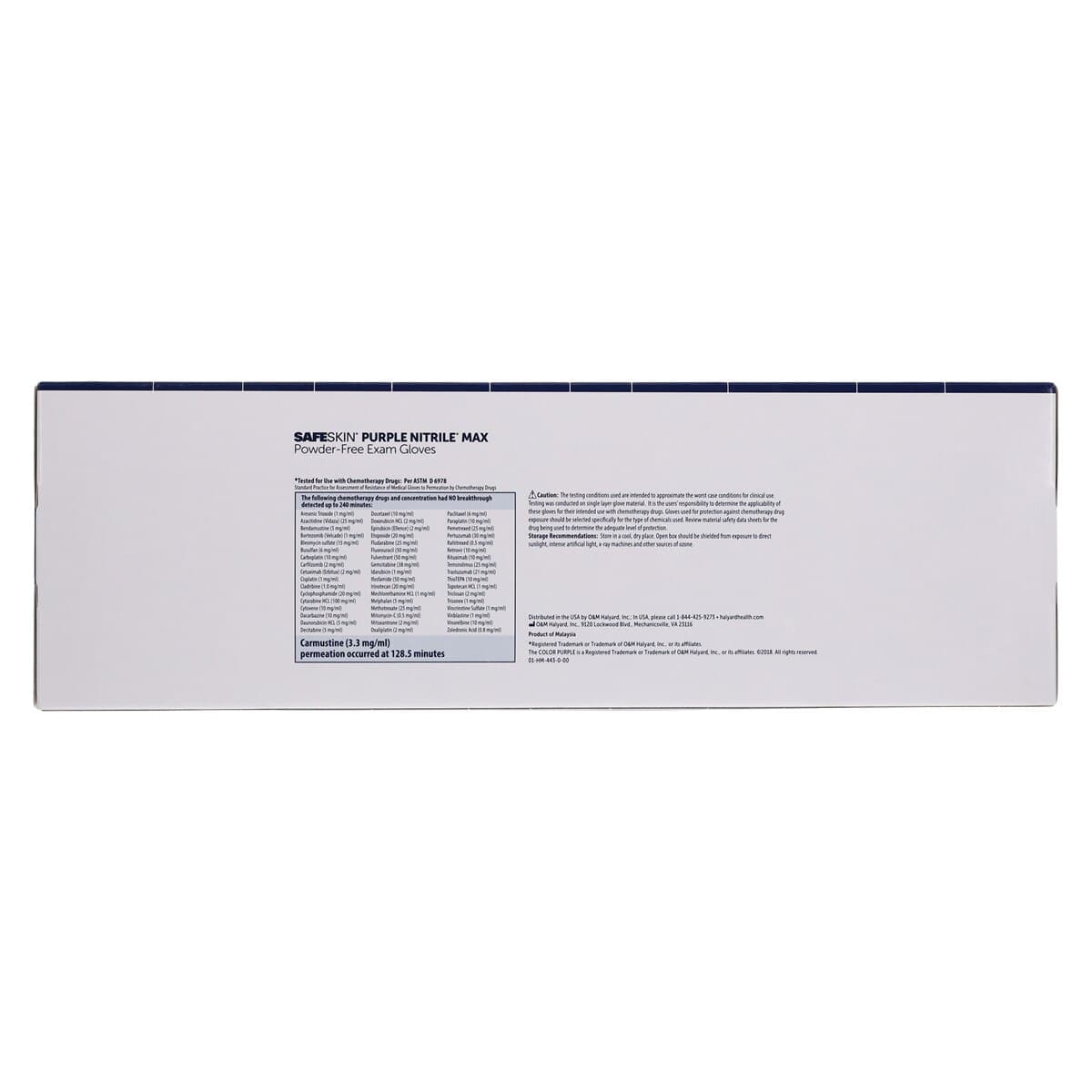 Purple Nitrile MAX Exam Gloves, Powder-Free, Non-Sterile, Textured, XL, Purple, 50/Box thumbnail 8