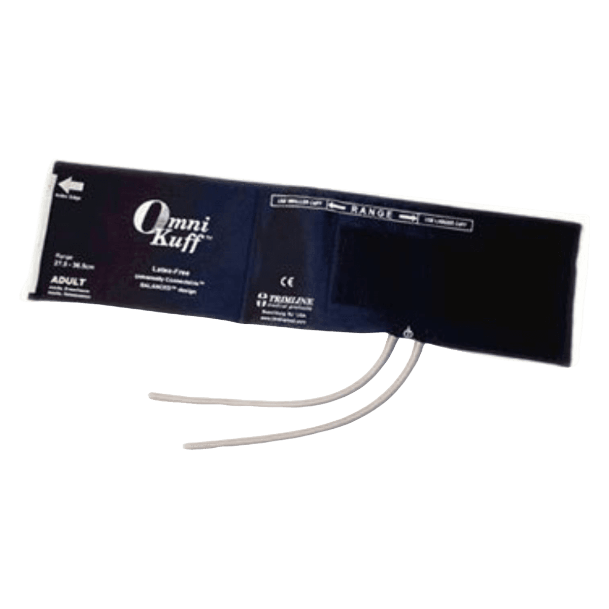 Welch Allyn Trimline Omni-Kuff Reusable Blood Pressure Cuff, Size 12L (Adult Long), Burgundy, Latex-Free, 5/Box - Cuff Reusable 1pc Adult Long - Image 1