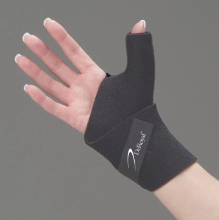 DeRoyal Wristlet Wraparound Wrist Brace with Abducted Thumb, Neoprene, One Size - Wristlet w/Abducted Thumb - Image 1