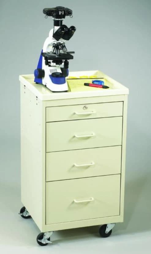 MPD Medical Systems Value Series Medical Cart, 4 Drawer, 34-1/2 x 18 x 18-1/2 in, 4 Caster, Locking - Cart Medical Value 4 Drawer - Image 1