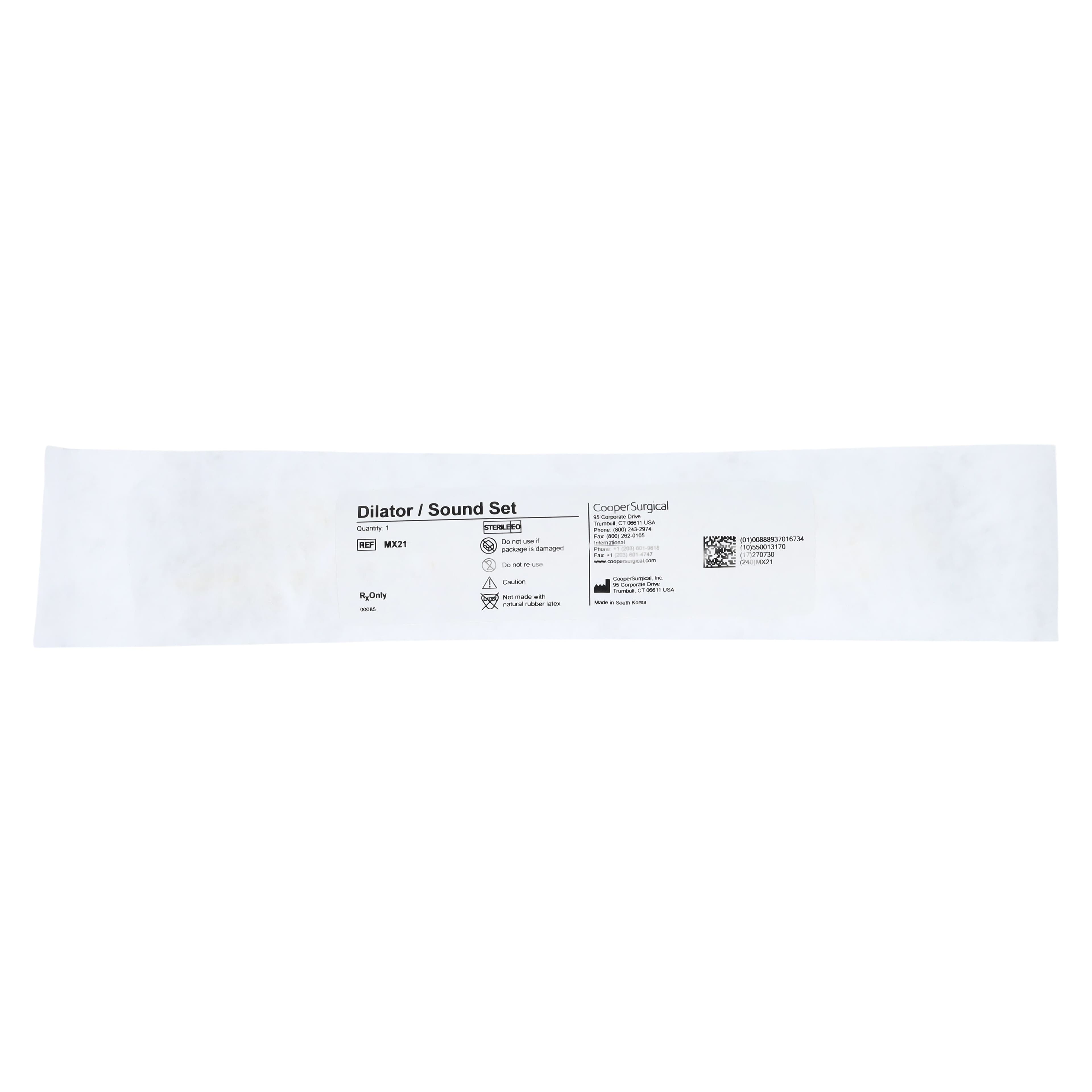 Milex Dilator Sound Set, Polyethylene, Single-Use, 10/Case thumbnail 5