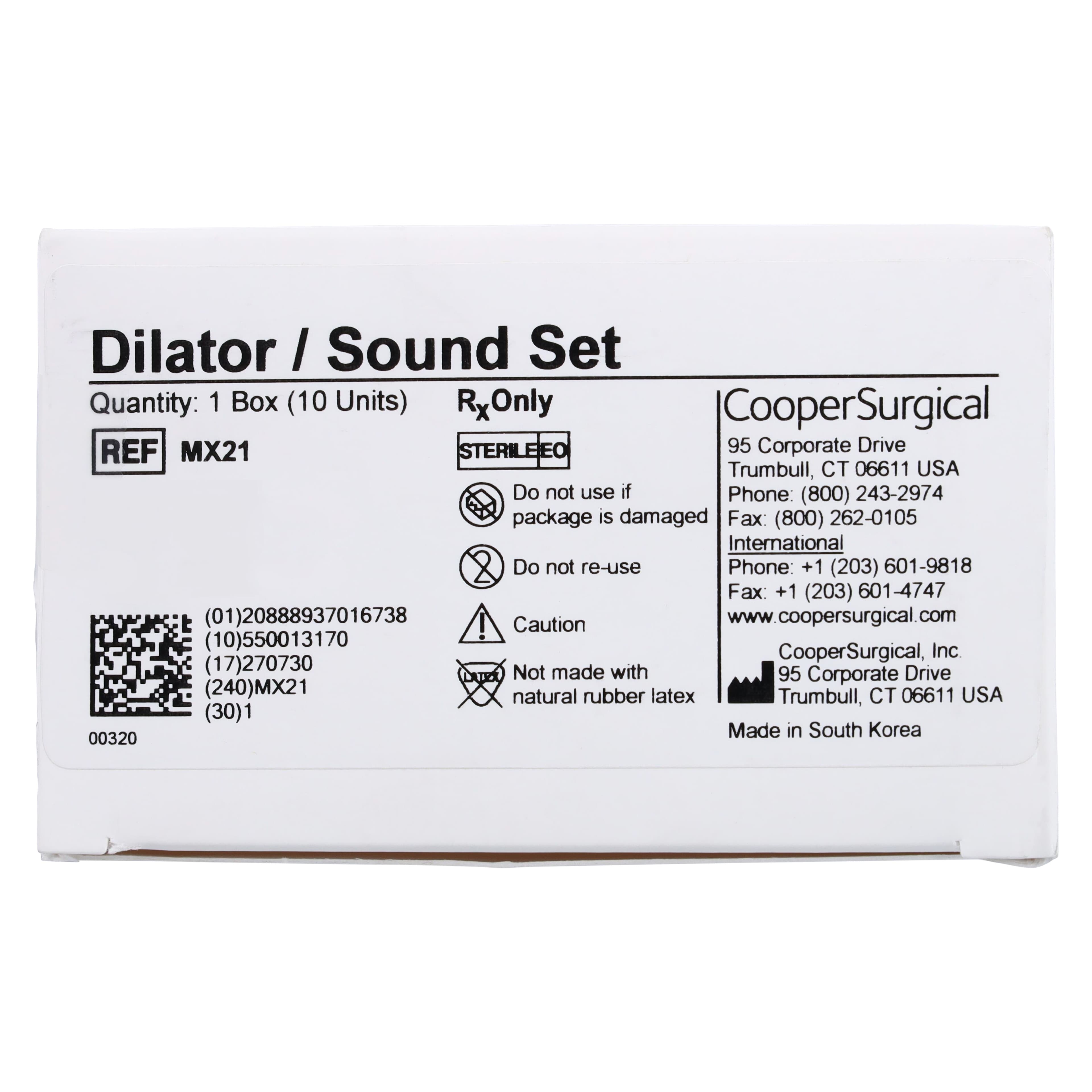 Milex Dilator Sound Set, Polyethylene, Single-Use, 10/Case thumbnail 6