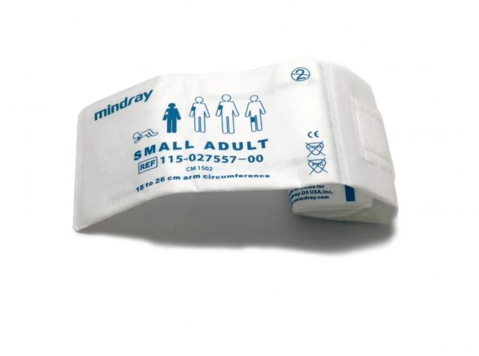 NIBP Blood Pressure Cuff, Quick Connect, White/Light Blue, Latex-Free, for Datascope Monitor, 10/Box - Cuff BP Quick Connect SU - Image 1