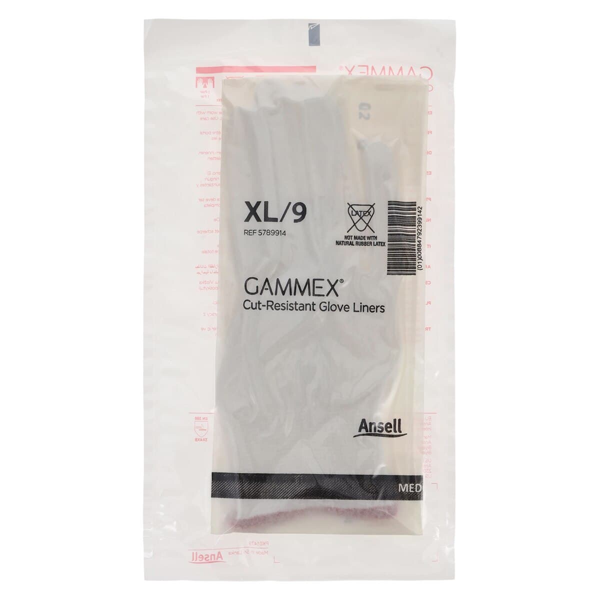Ansell Gammex Dyneema Diamond Surgical Liner Gloves, X-Large, 5/Box thumbnail 3