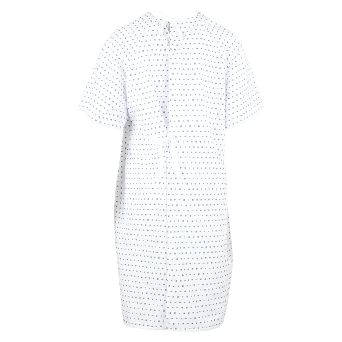 Fashion Seal Patient Gown, Adult Unisex, Snowflake Print, Cotton/Polyester, Latex-Free, Non-Sterile, Each thumbnail 2