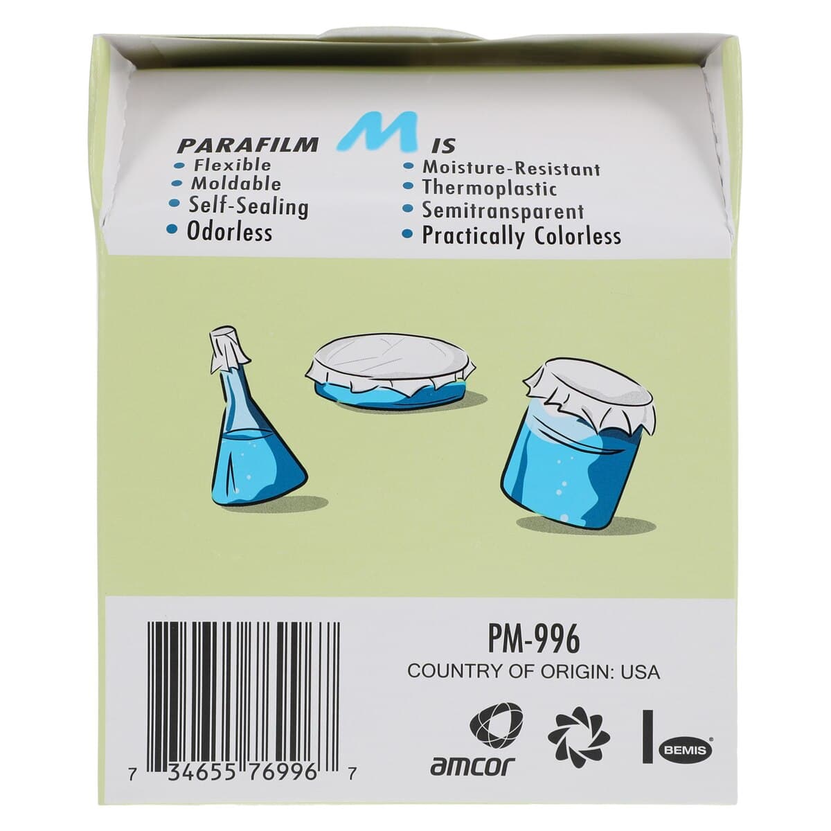 Parafilm M Sealing Film, 4 in x 125 ft (100 mm x 38 m), 1 Roll thumbnail 5