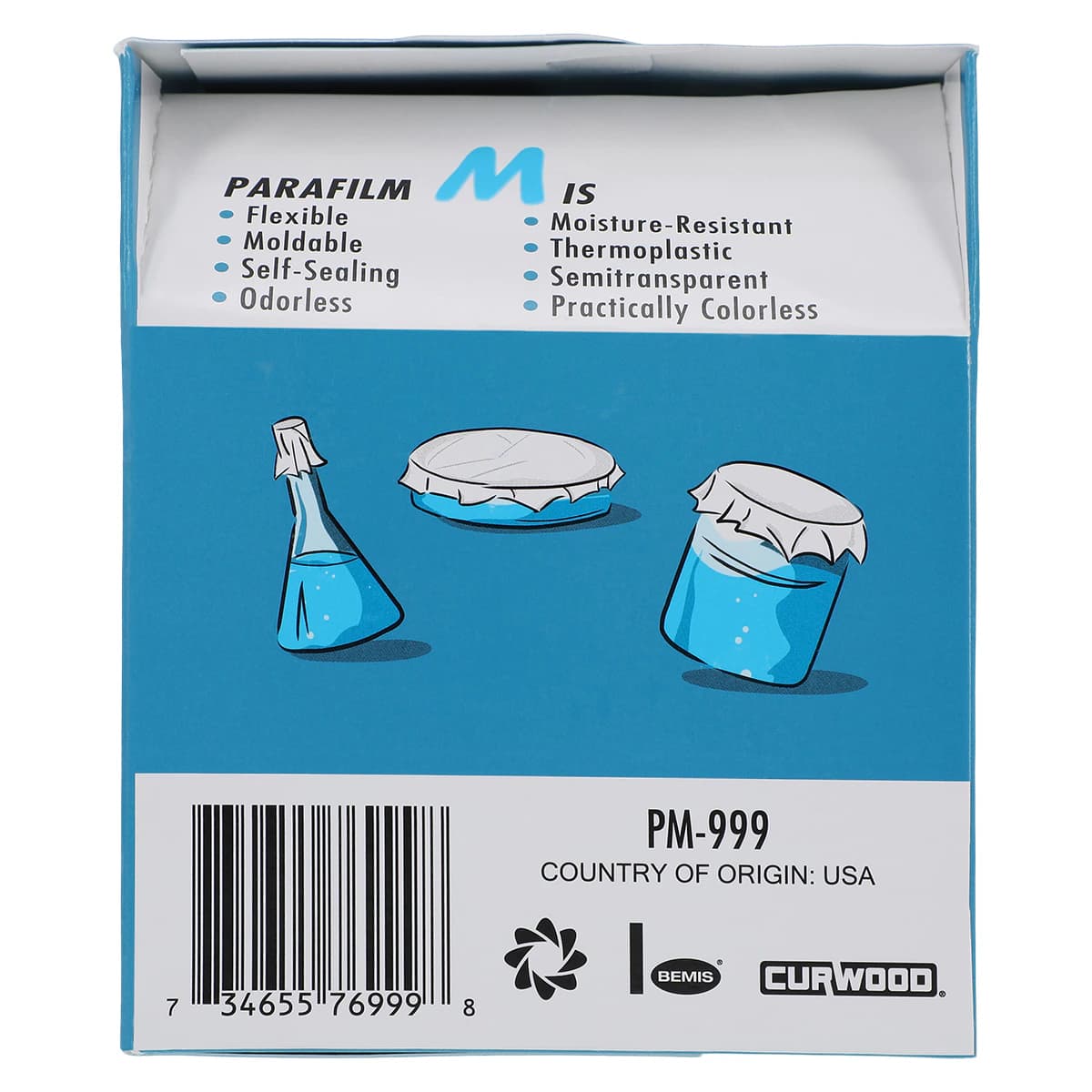 Parafilm M Sealing Film, Natural, 4 in x 250 ft (100 mm x 75 m), 1/Roll thumbnail 5
