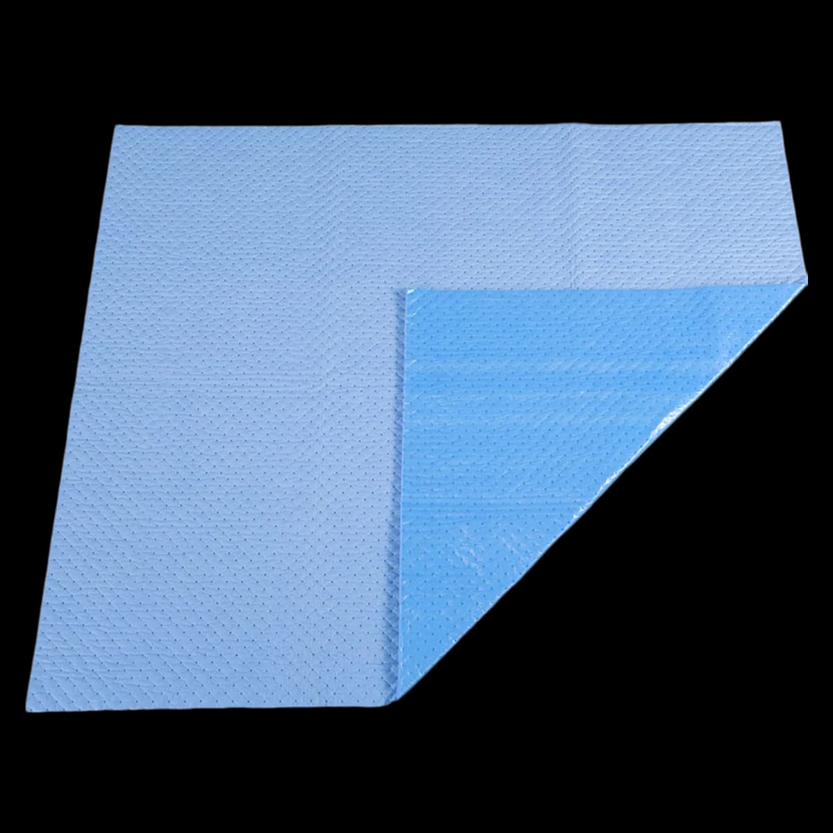 Blue Absorbent Mat, Small, 46" x 40", 10/Case - Mat Absorbent Small 46x40" - Image 1