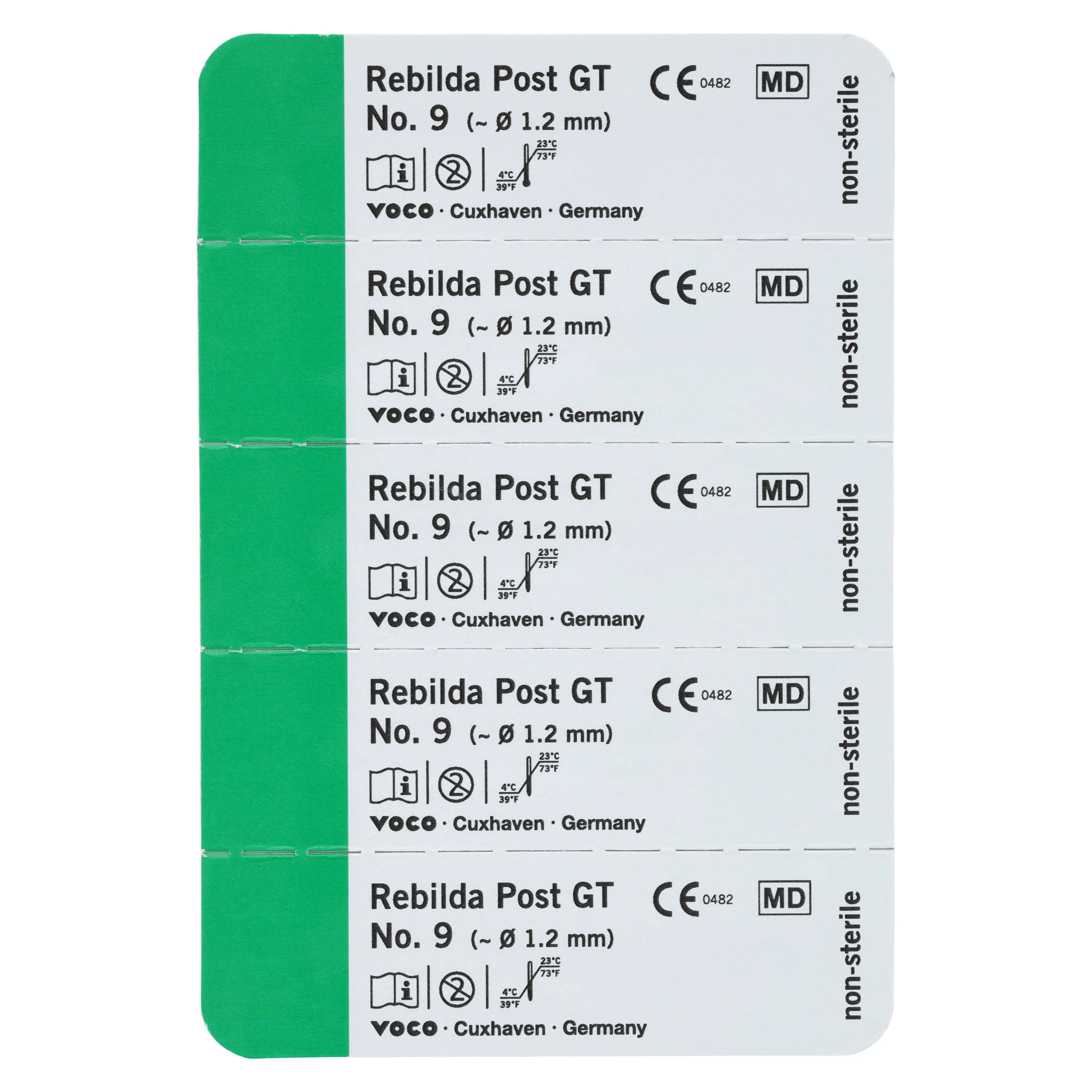VOCO Rebilda Post GT Bundled Glass Fiber Reinforced Resin Posts, No. 9, 1.2 mm, 5/Pkg thumbnail 4