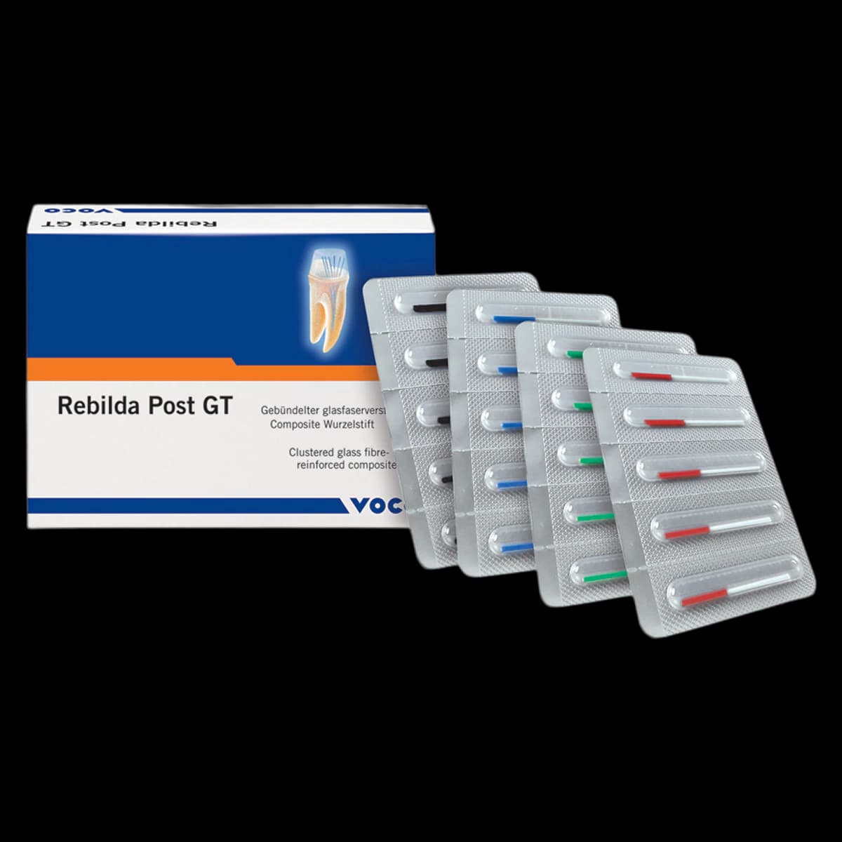 VOCO Rebilda Post GT Bundled Glass Fiber Reinforced Resin Posts, No. 9, 1.2 mm, 5/Pkg thumbnail 2