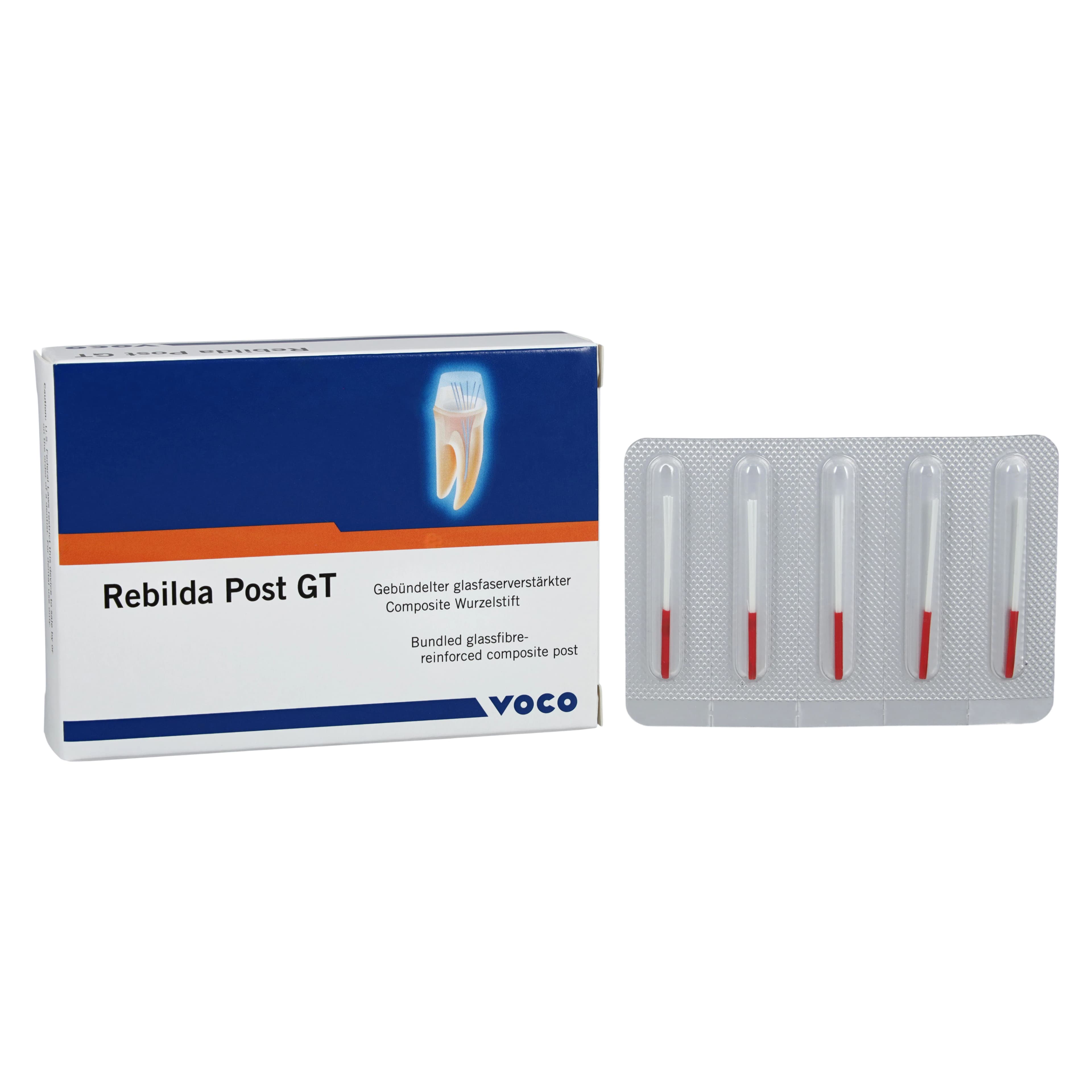 Rebilda Post GT Bundled Glass Fiber Reinforced Resin Posts, Refill #6 Red, 1.0mm Diameter, 20mm Length, Pack of 5 thumbnail 2