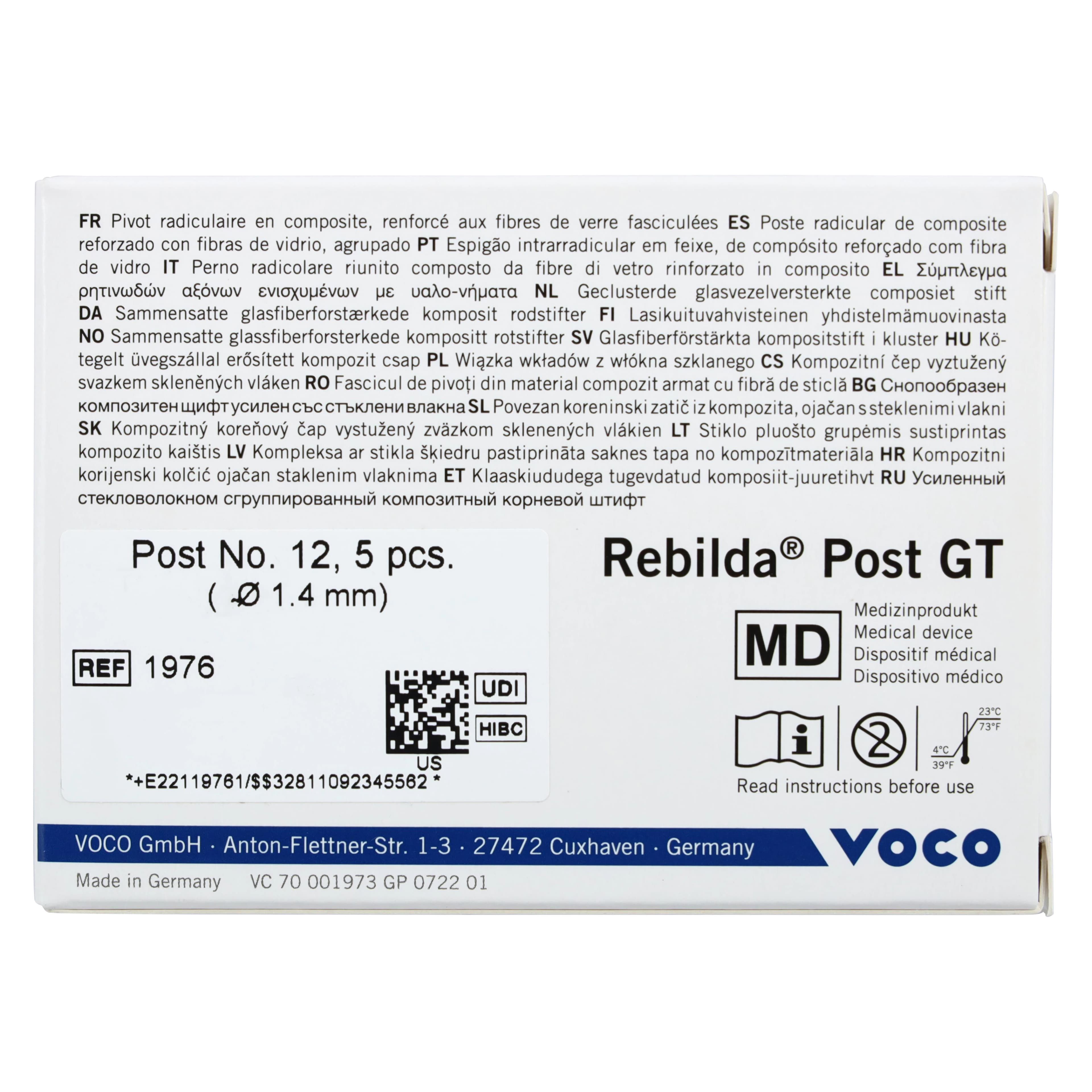 Rebilda Post GT Bundled Glass Fiber Reinforced Resin Posts, No. 12 (1.4 mm), Black, 5/Pkg thumbnail 5