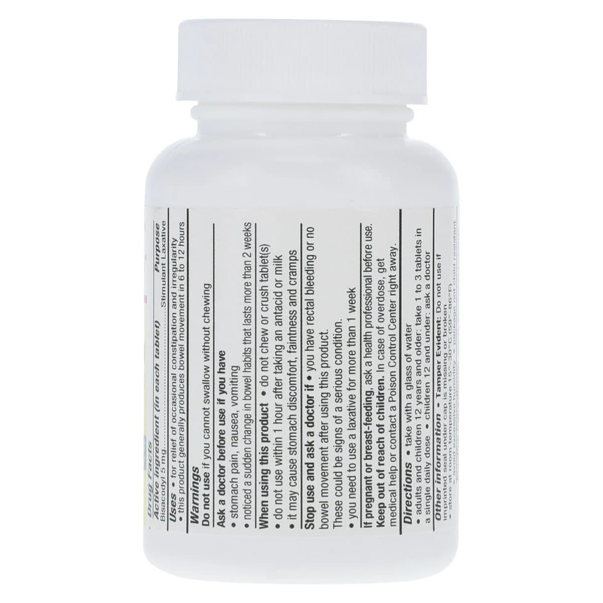 Geri-Care Bisacodyl EC Tablets, 5mg, 100/Bottle thumbnail 2