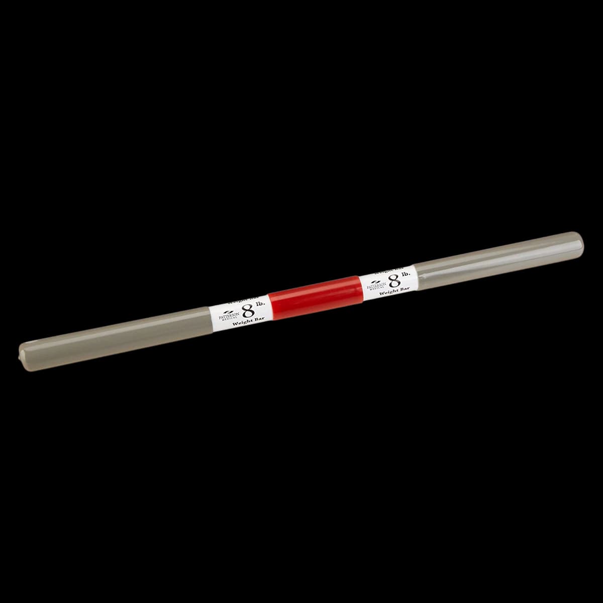 Performance Health Weight Vinyl Grip Bar for Rehab, 8 lb, Dark Red/Gray - Weight Vinyl Grip Bar f/ Rehab - Image 1