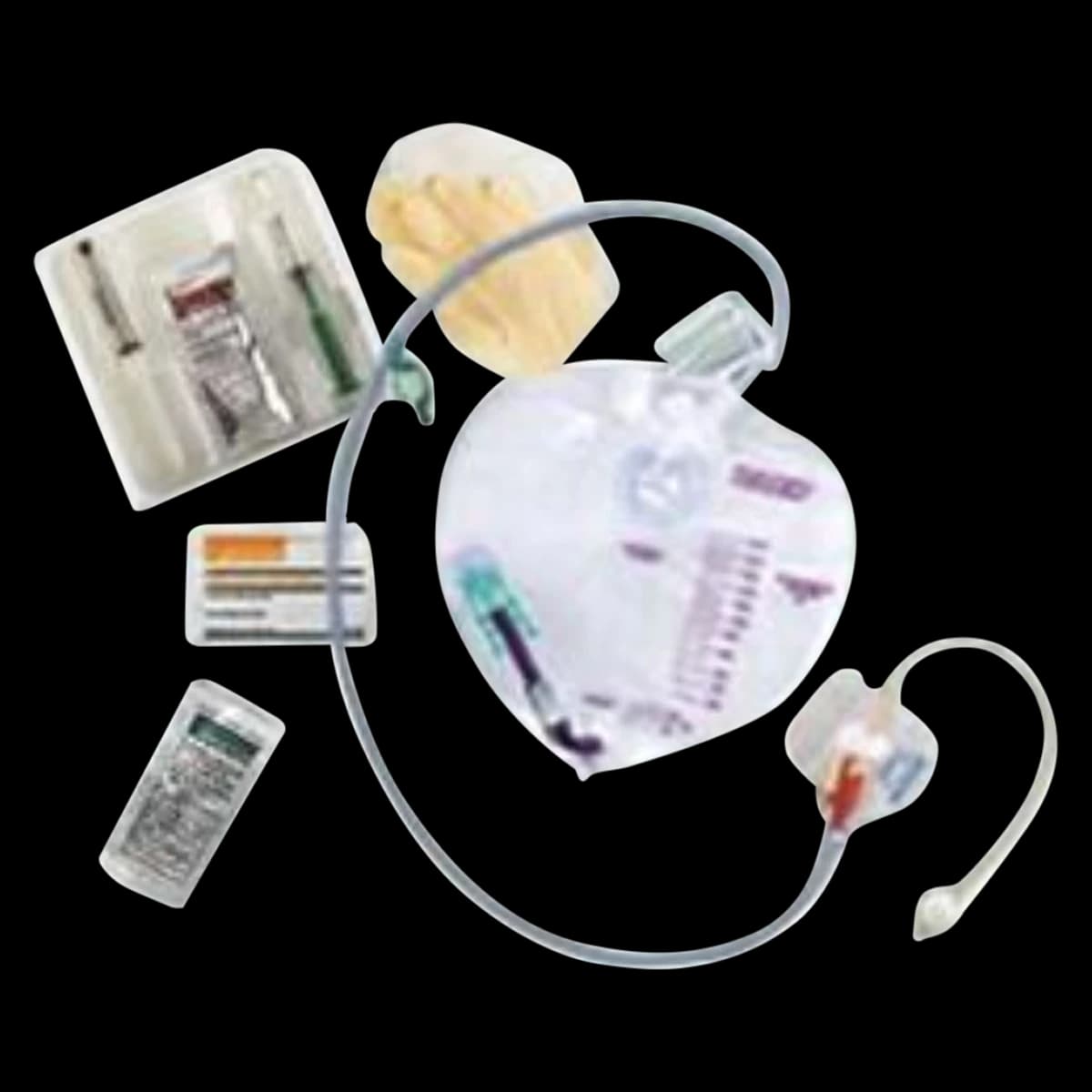 Bard Lubri-Sil Foley Catheter Tray, Silicone, 16Fr - Tray Foley Lubri-Sil Urine - Image 1