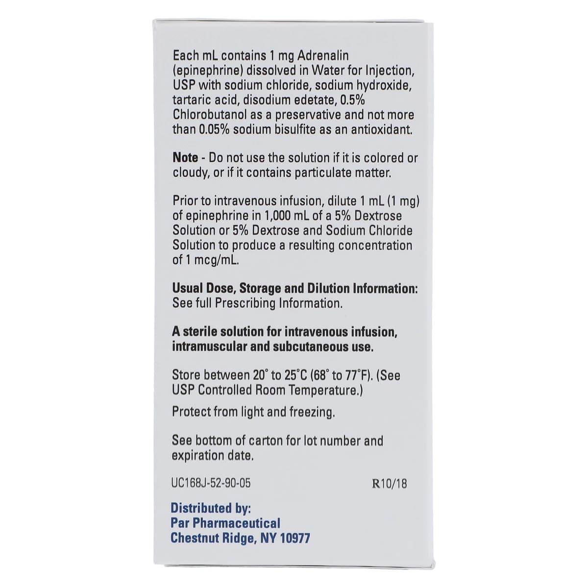 Adrenalin Injection 1mg/mL, Multi-Dose Vial (MDV), 30mL thumbnail 6