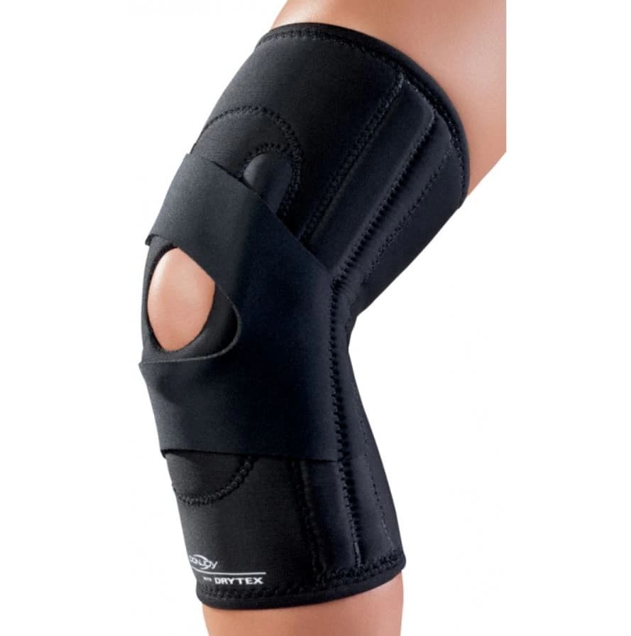 DJO Lateral J Brace Knee Support, Neoprene, Adult Small, Left - Brace Knee Lateral J Neoprene - Image 1