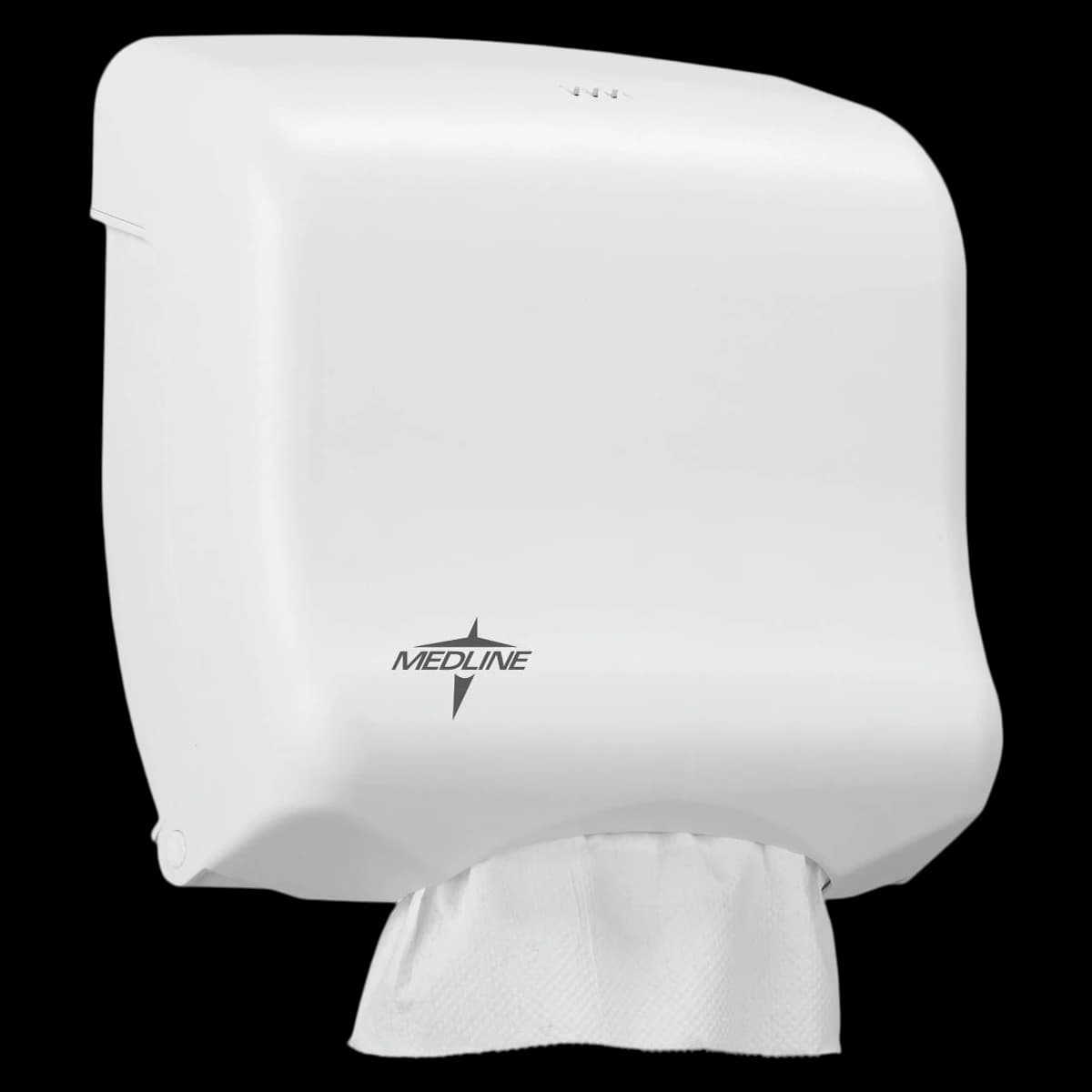 Medline Paper Towel Dispenser, White Plastic, C-Fold/Multifold, Wall Mount, 11.5 in x 6 in x 12.2 in - Dispenser Towel Plastic - Image 1