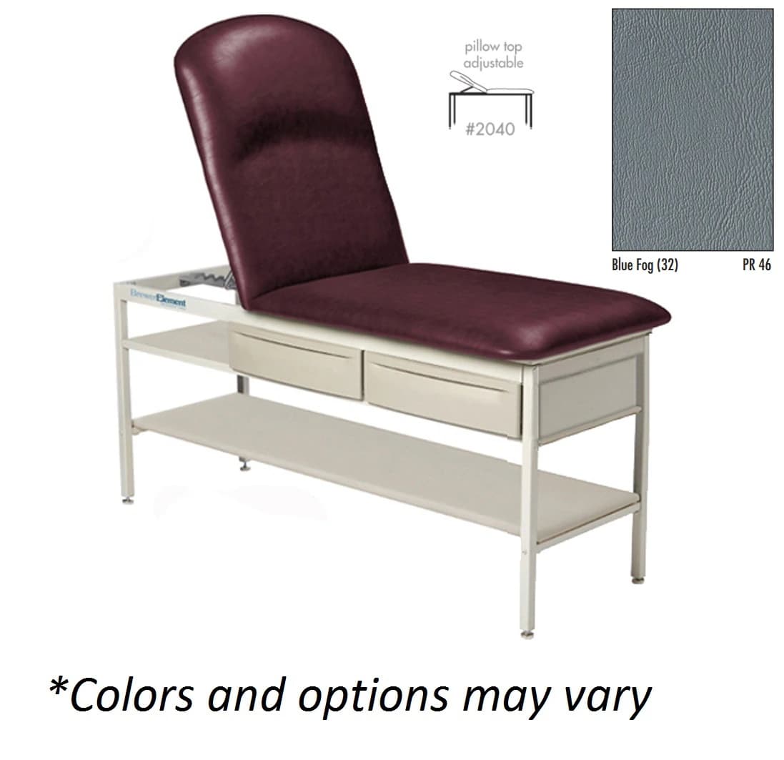 Brewer Element Treatment Table, Adjustable Pillow Top, Blue Fog, 500 lb Capacity - Table Trtmnt Adjstbl Pllw Top - Image 1