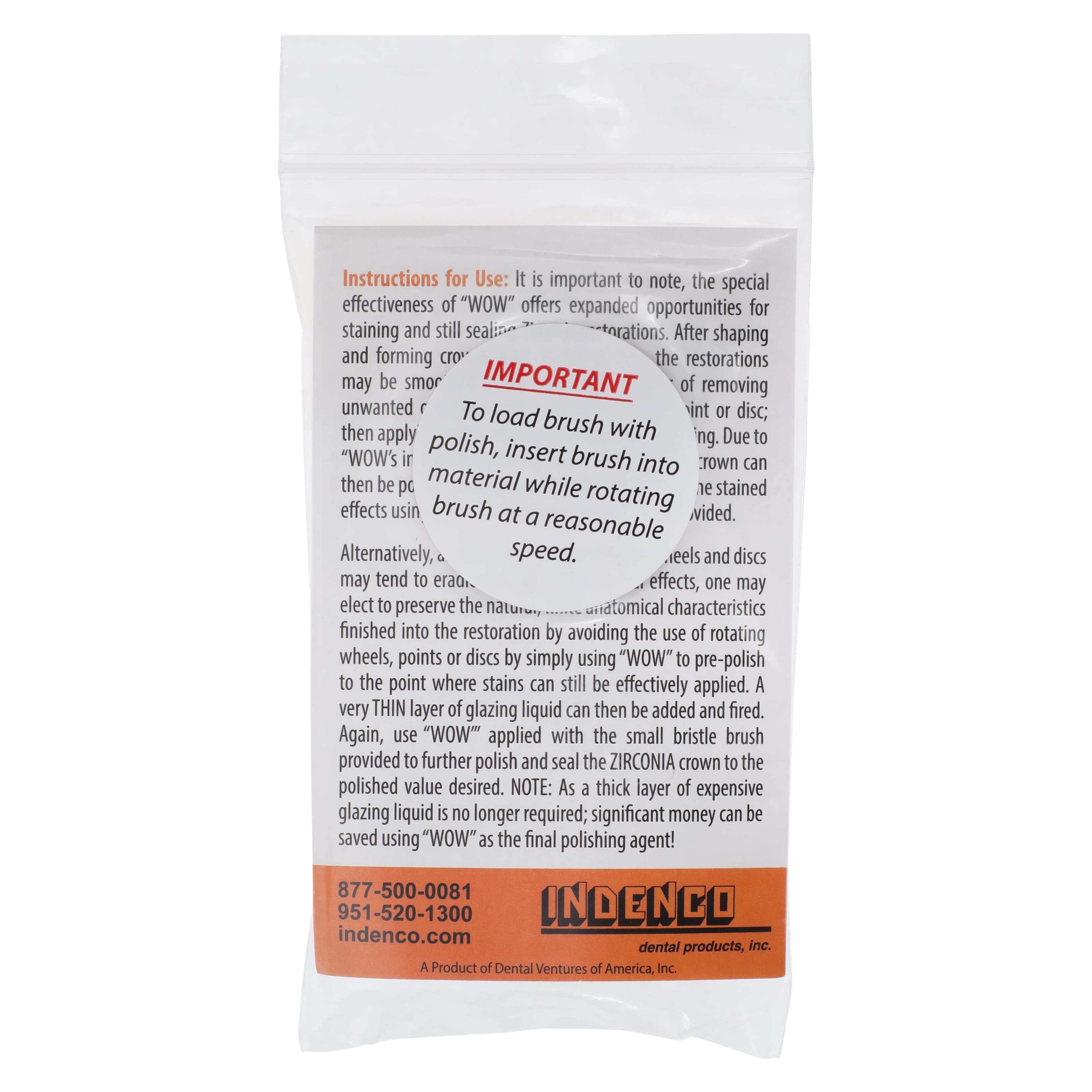 WOW Zirconia Polishing Paste, 10 g, with Brush thumbnail 6