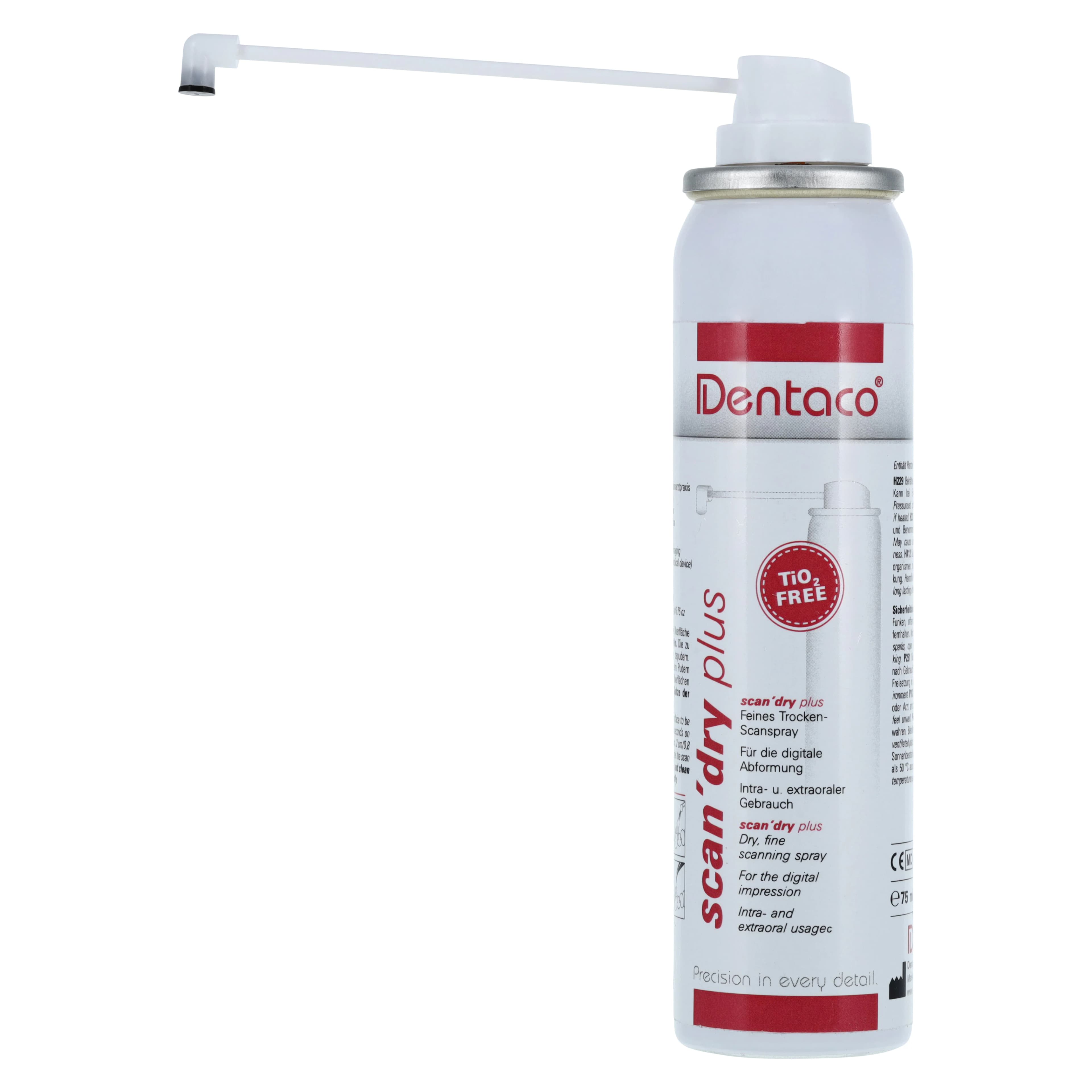 Scan Dry Spray Plus Intraoral Scanning Spray, 75ml Can with 3 Angulated Luer Cannulas - Scan`Dry Spray Plus 75ml Can - Image 1