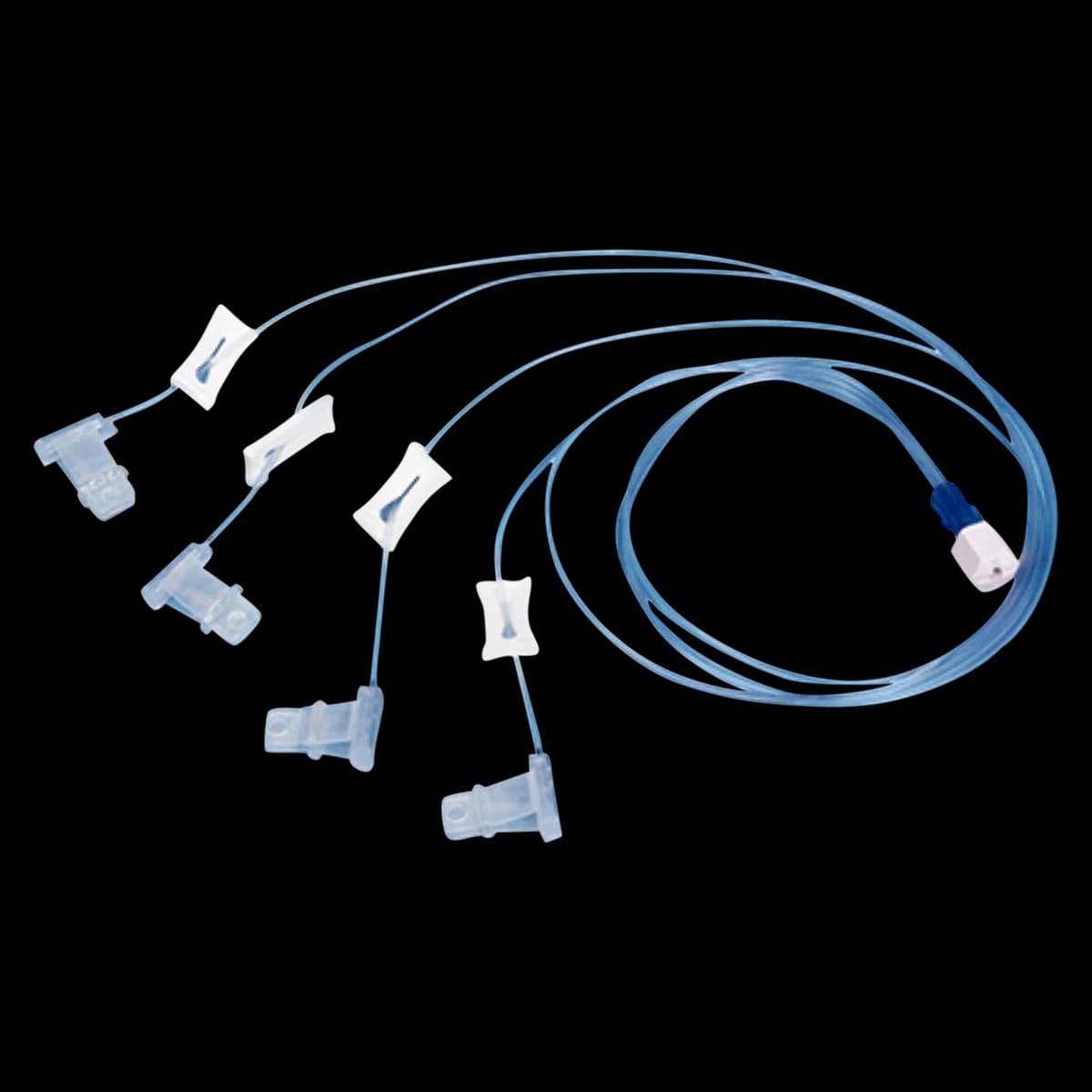 Koru Medical High-Flo Subcutaneous Infusion Needle Set, 26G x 9mm, Double Set with Slide Clamp, Tegaderm, and Y Connector, Safety, 10/Box - Needle Set High-Flo Safety - Image 1