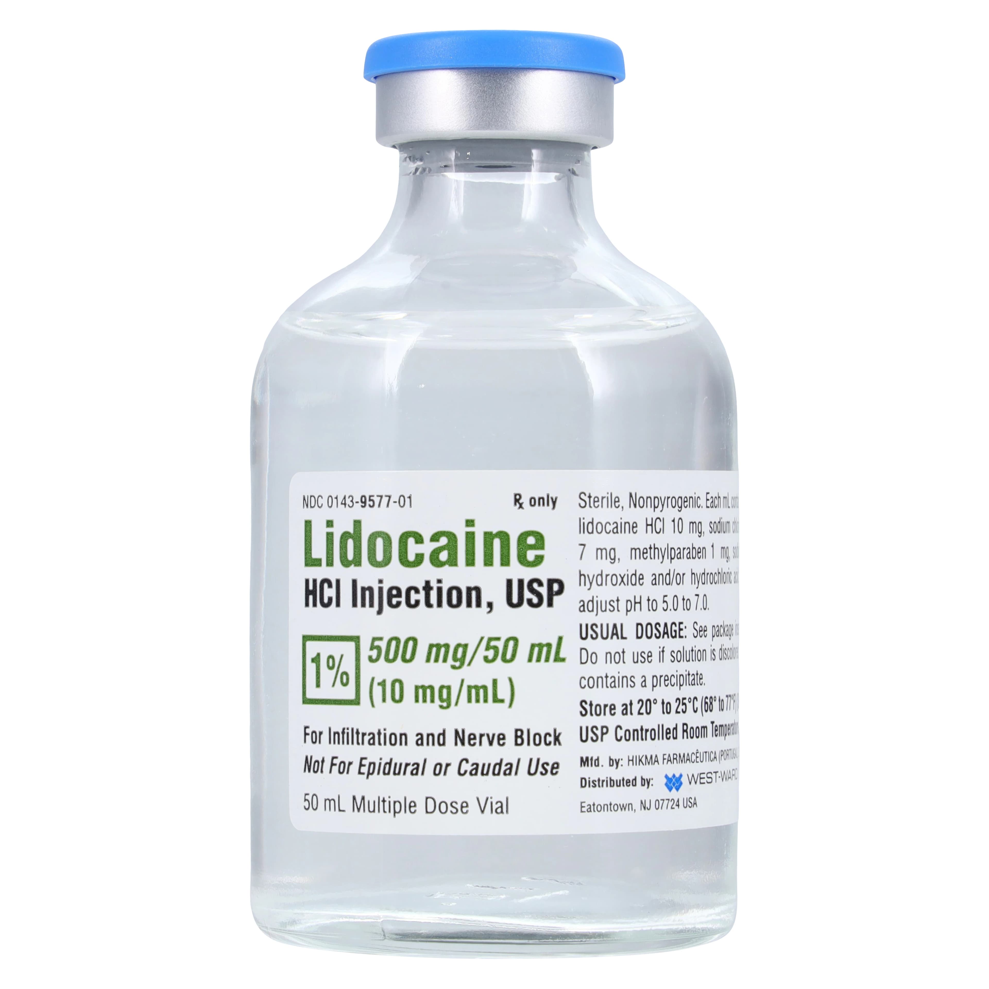 Lidocaine HCl Injection 1% MDV 50mL, 10/Package thumbnail 3