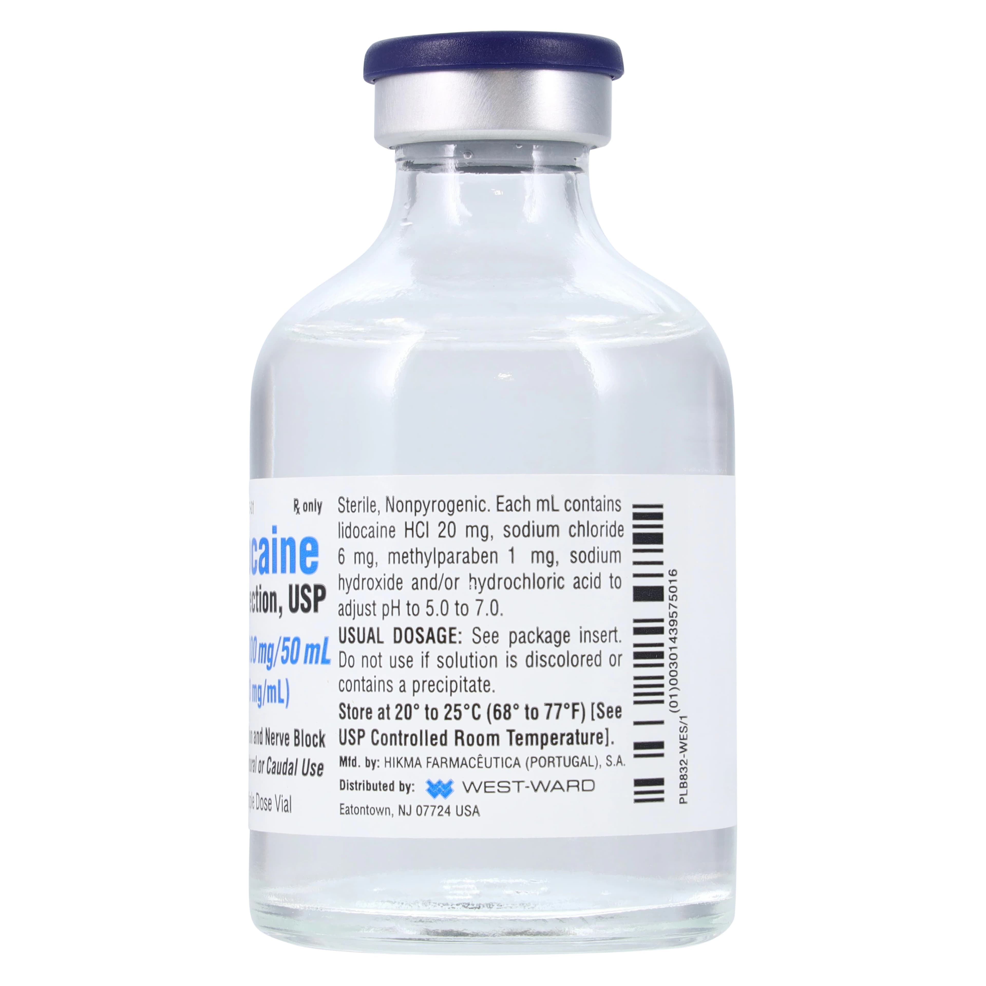 Lidocaine HCl Injection 2% MDV 50mL, 10/Package thumbnail 4