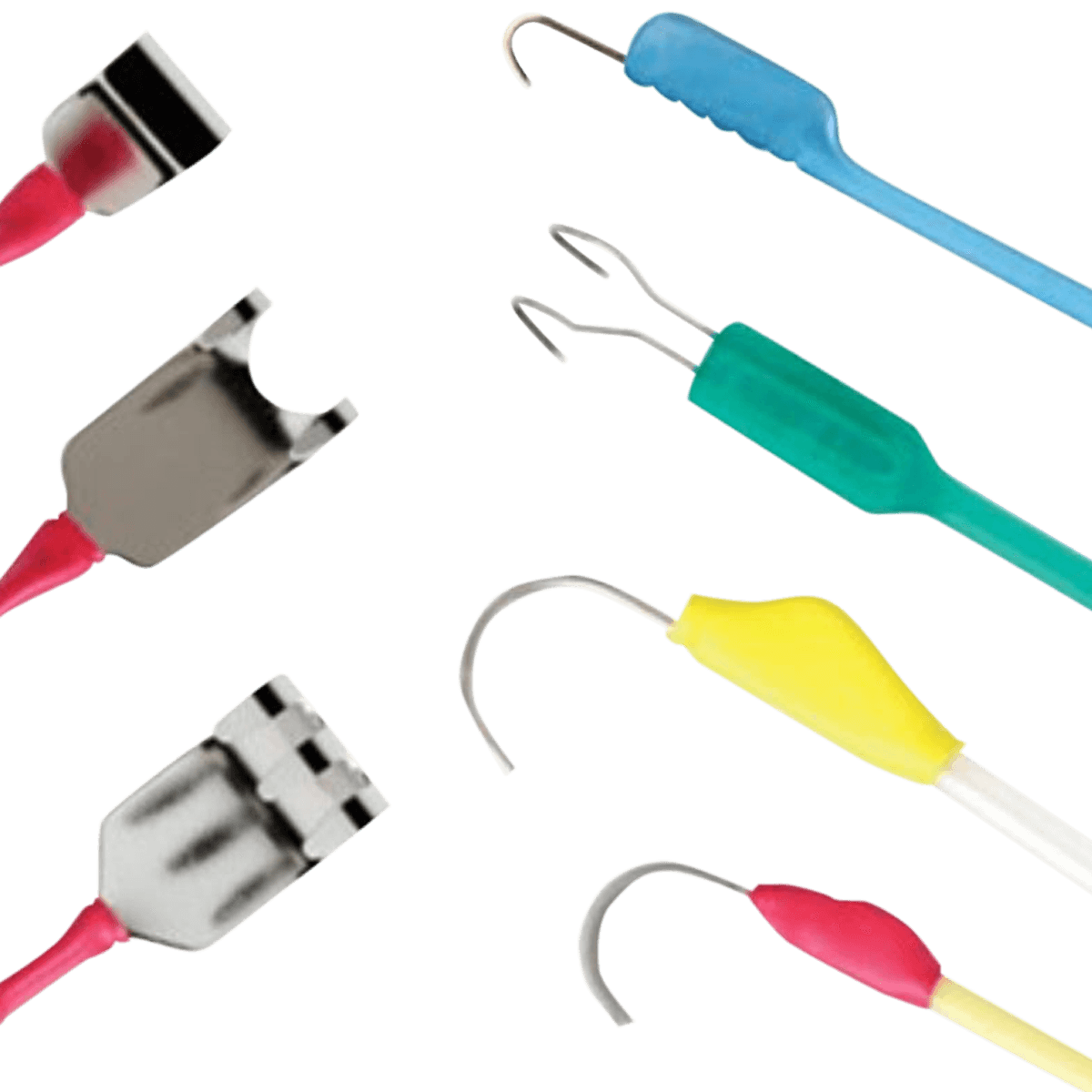 Lone Star Retractor Stays, 3mm Elastic, Single-Use, Sharp Hook, 8/Package - Stays Elastic Sharp Hook - Image 1