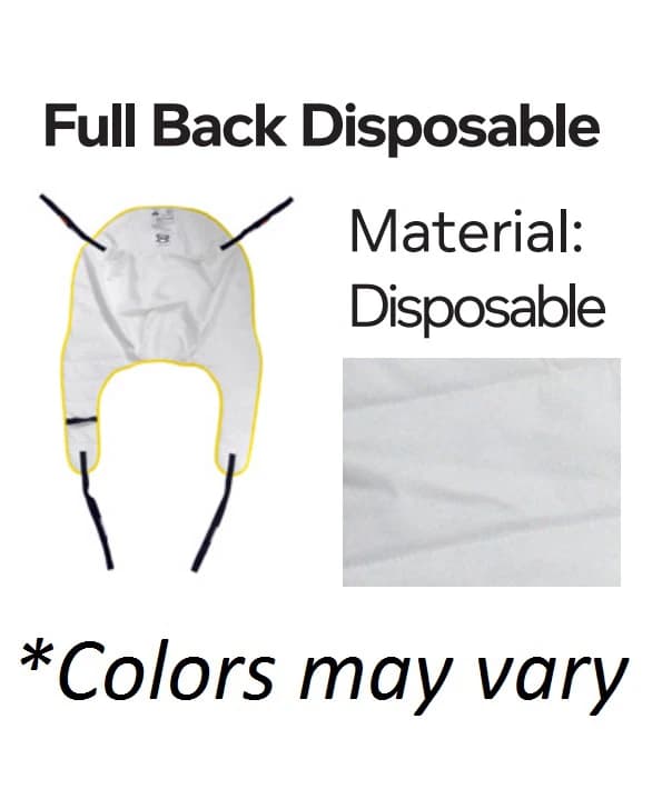 Joerns Hoyer Patient Transfer Sling, Full Back, Disposable, for HPL700/Presence/Stature Lifters - Sling Pt Lift Full Back Disp - Image 1