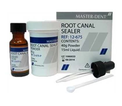 Master-Dent® Root Canal Sealer/Cement Kit, Zinc Oxide/Eugenol, Radiopaque, 40g Powder + 15ml Liquid, 01KEZKNHXAD33EKWCXN8PF25ZB thumbnail 2