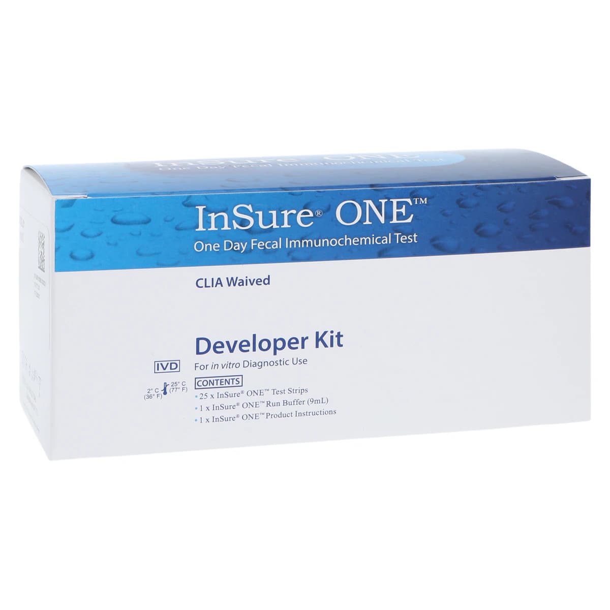 InSure ONE Developer Kit, Fecal Immunochemical Test (FIT) for Colorectal Cancer, 25 Tests/Package, with 9mL Reagent Bottle - InSure ONE Developer Kit - Image 1