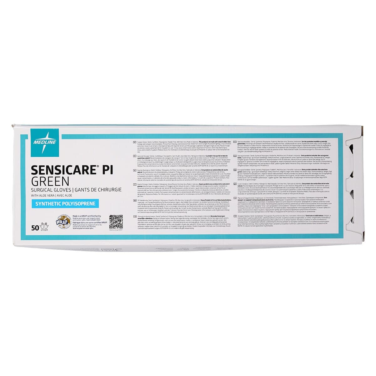 Medline SensiCare Surgical Gloves, Latex-Free, Powder-Free, Green, Size 6.5 thumbnail 5